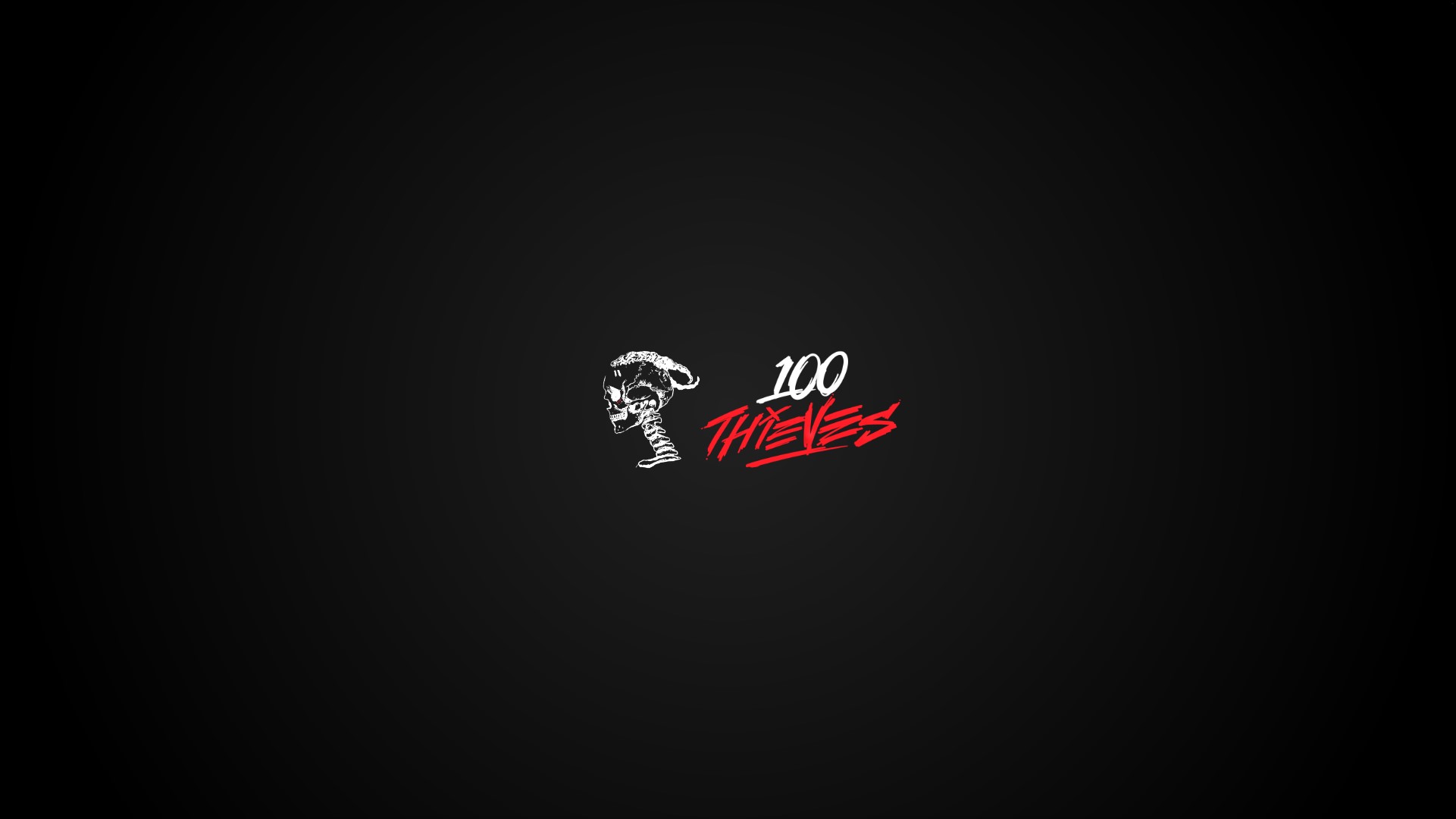 100 Thieves logo with XXXTENTACION skull HD Wallpaper