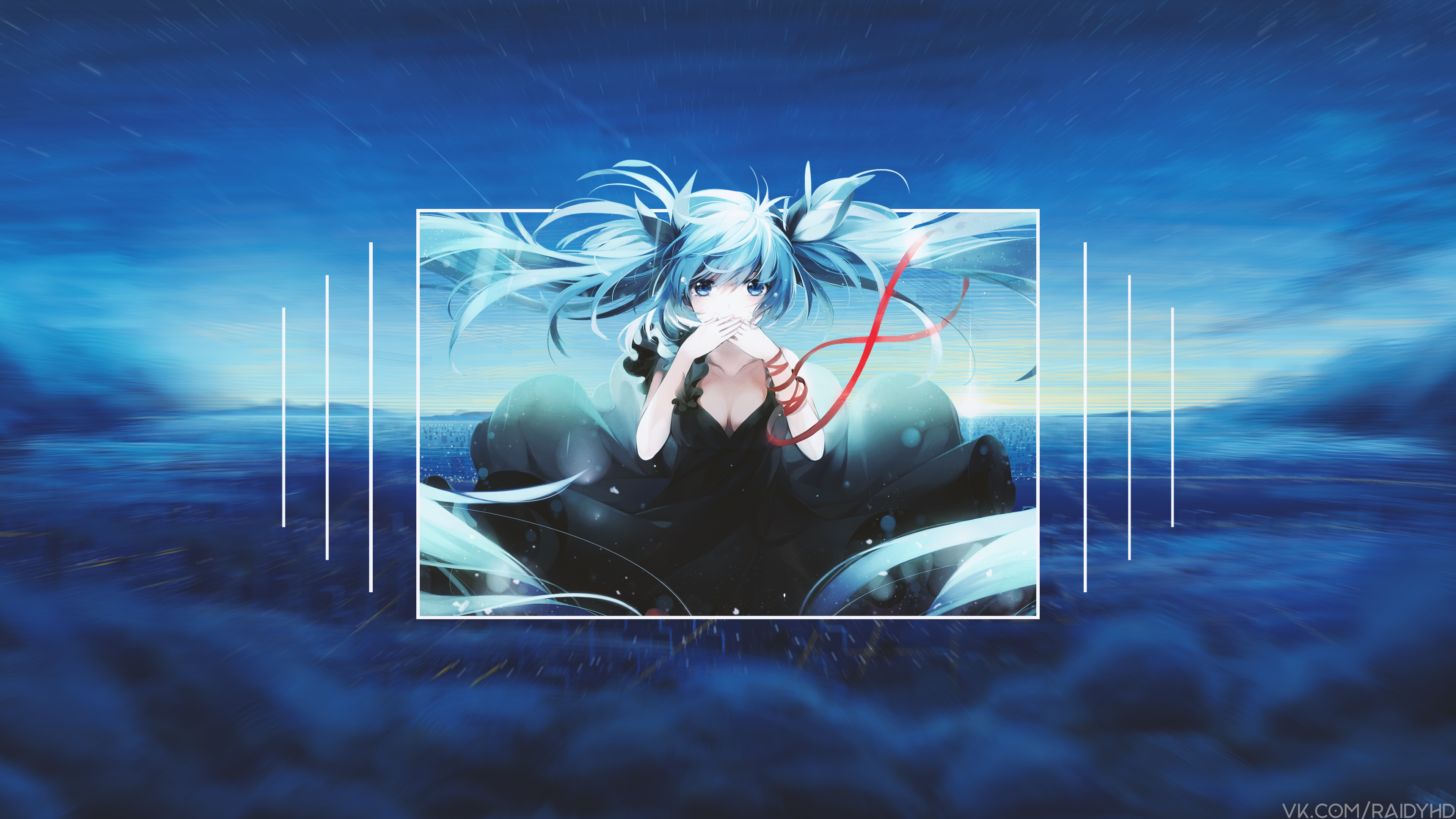 4K Hatsune Miku from Vocaloid HD Wallpaper