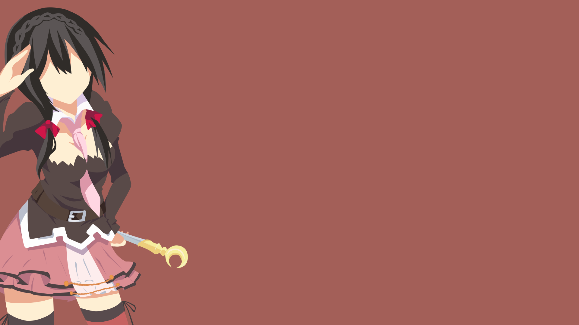 Yunyun from Kono Subarashii Sekai ni Shukufuku wo! Minimalist Art HD Wallpaper