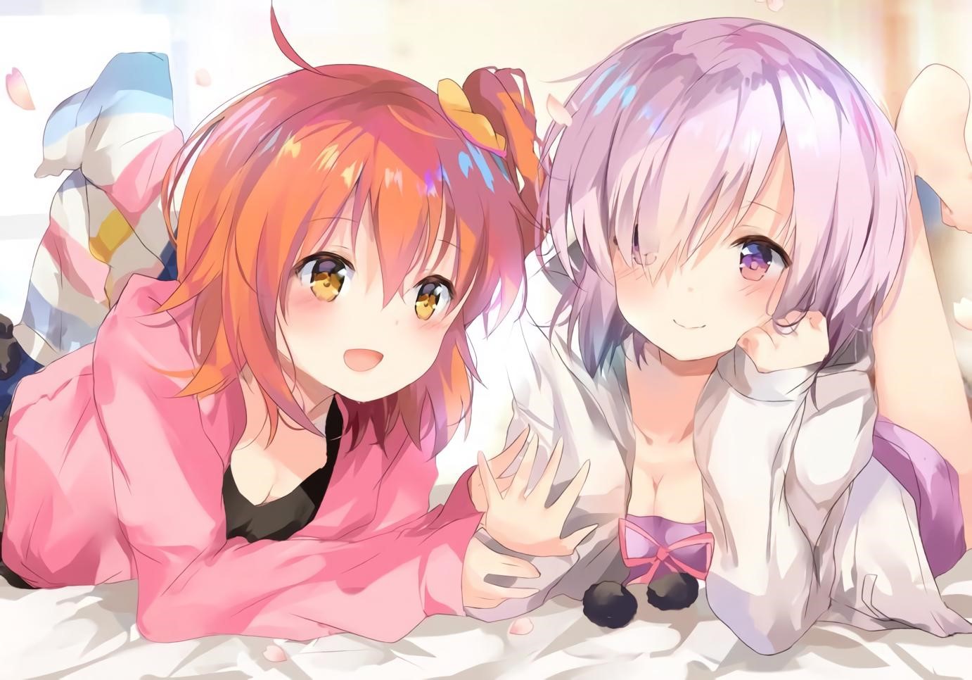 Mash Kyrielight and Fujimaru Ritsuka from Fate/Grand Order HD Wallpaper