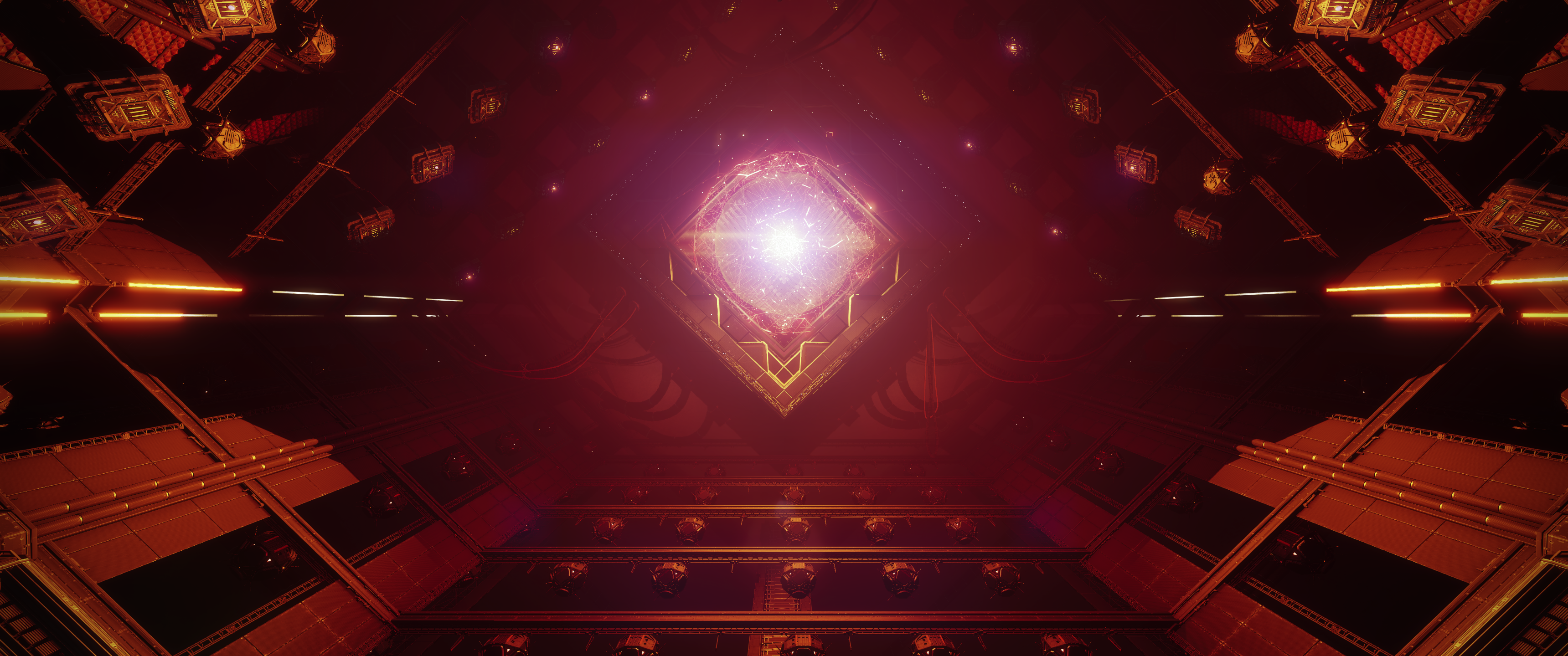 Destiny 2: Rasputin's chamber with glowing artifact HD Wallpaper
