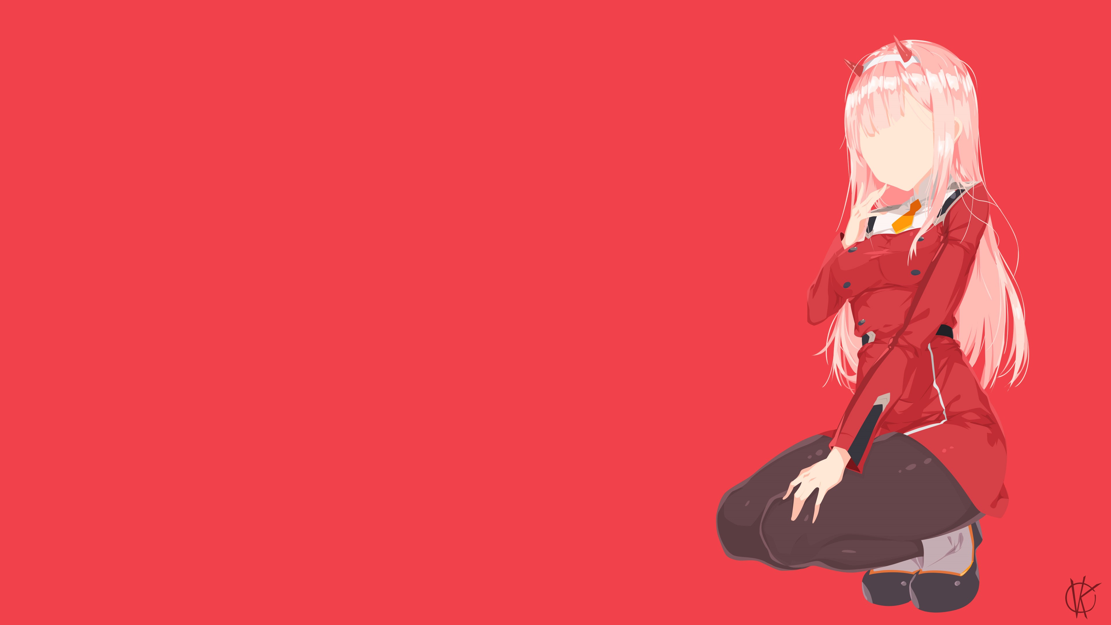 Zero Two from Darling in the FranXX 4K HD Wallpaper