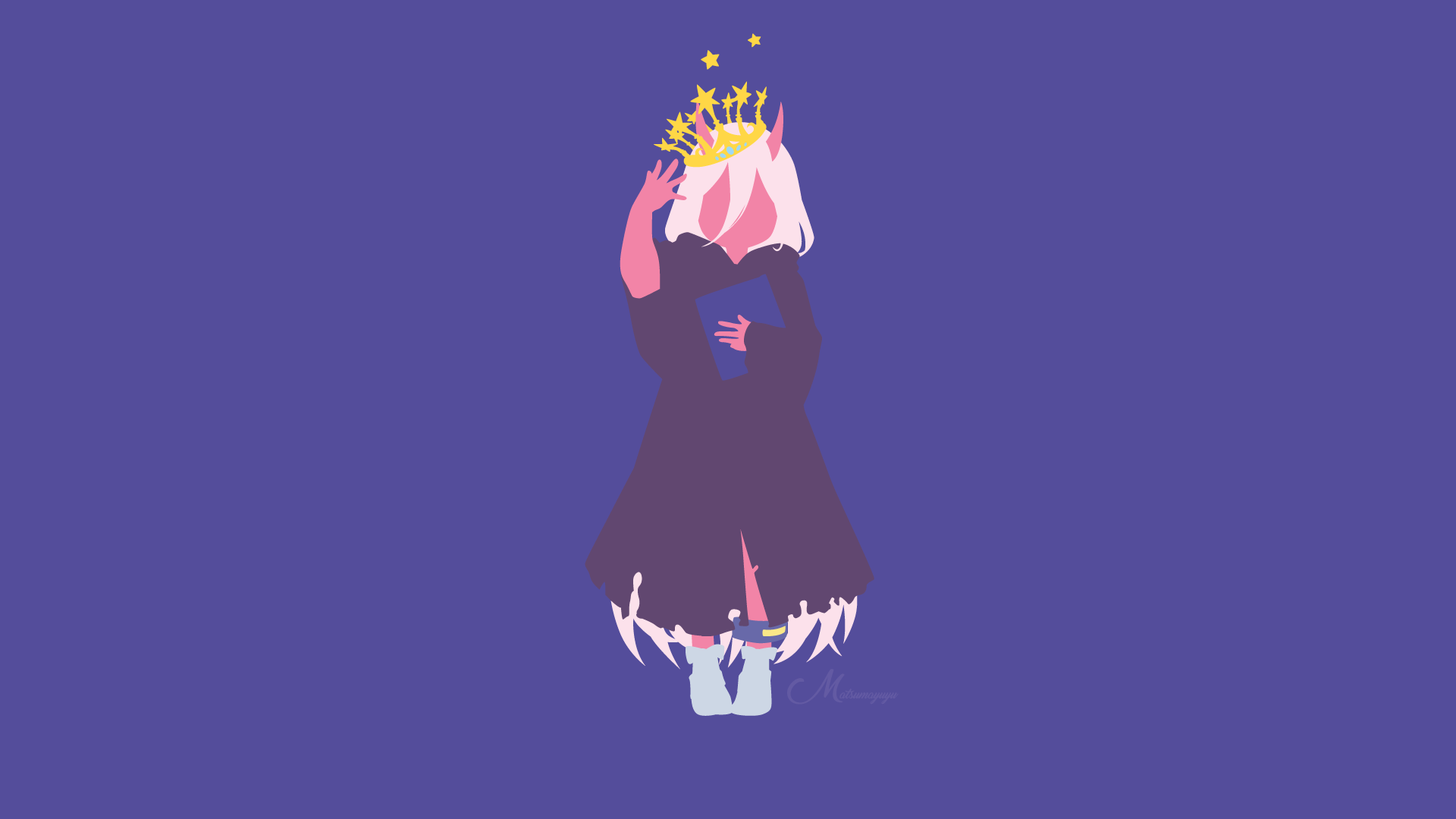 Zero Two from Darling in the FranXX wearing a crown HD Wallpaper