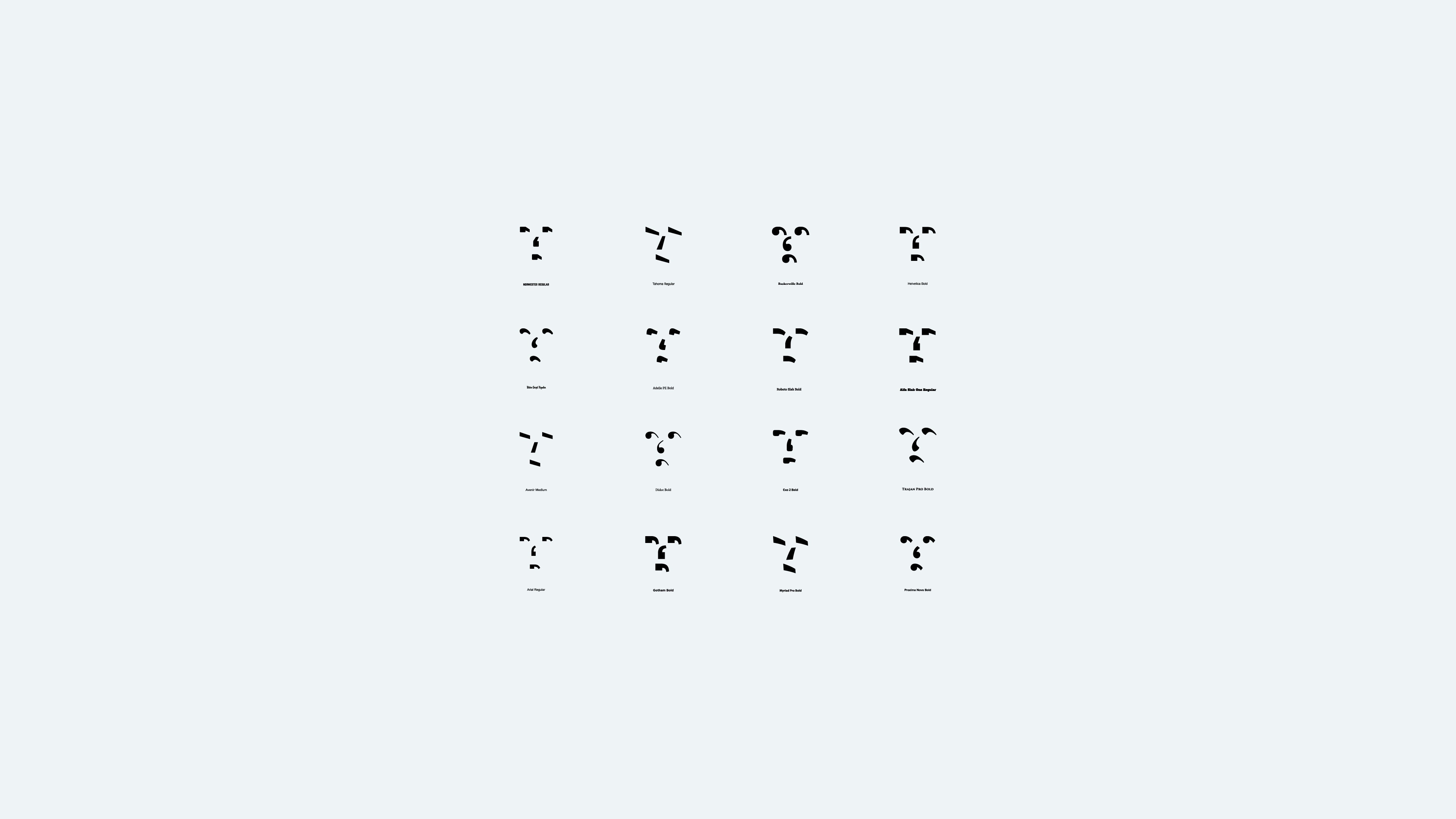 Minimalist Faces Typography 4K HD Wallpaper