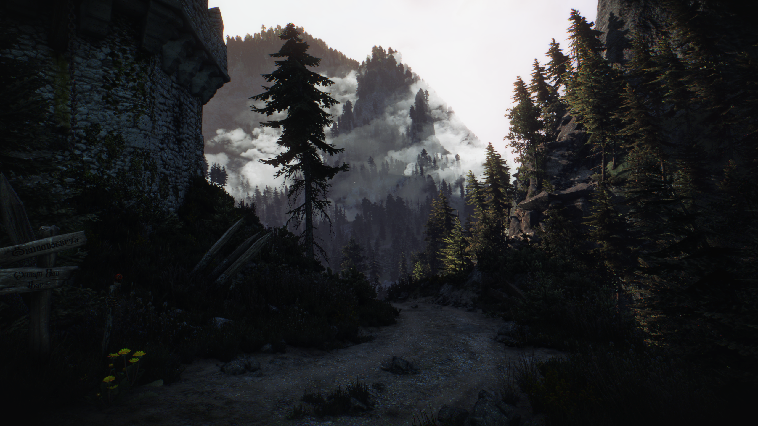 The Witcher 3: Kaer Morhen Mountain Pass HD Wallpaper