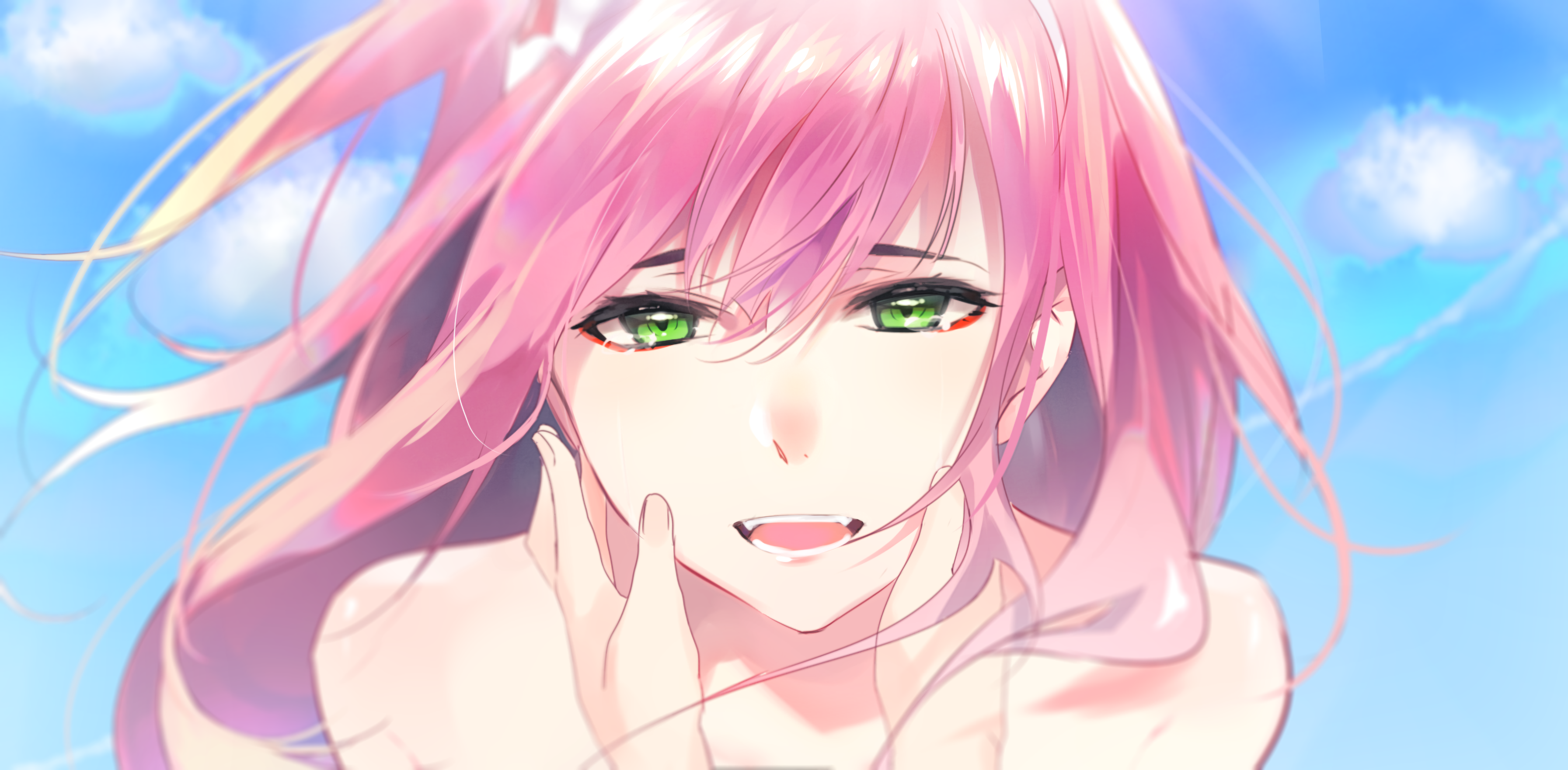 Zero Two from Darling in the FranXX HD Wallpaper