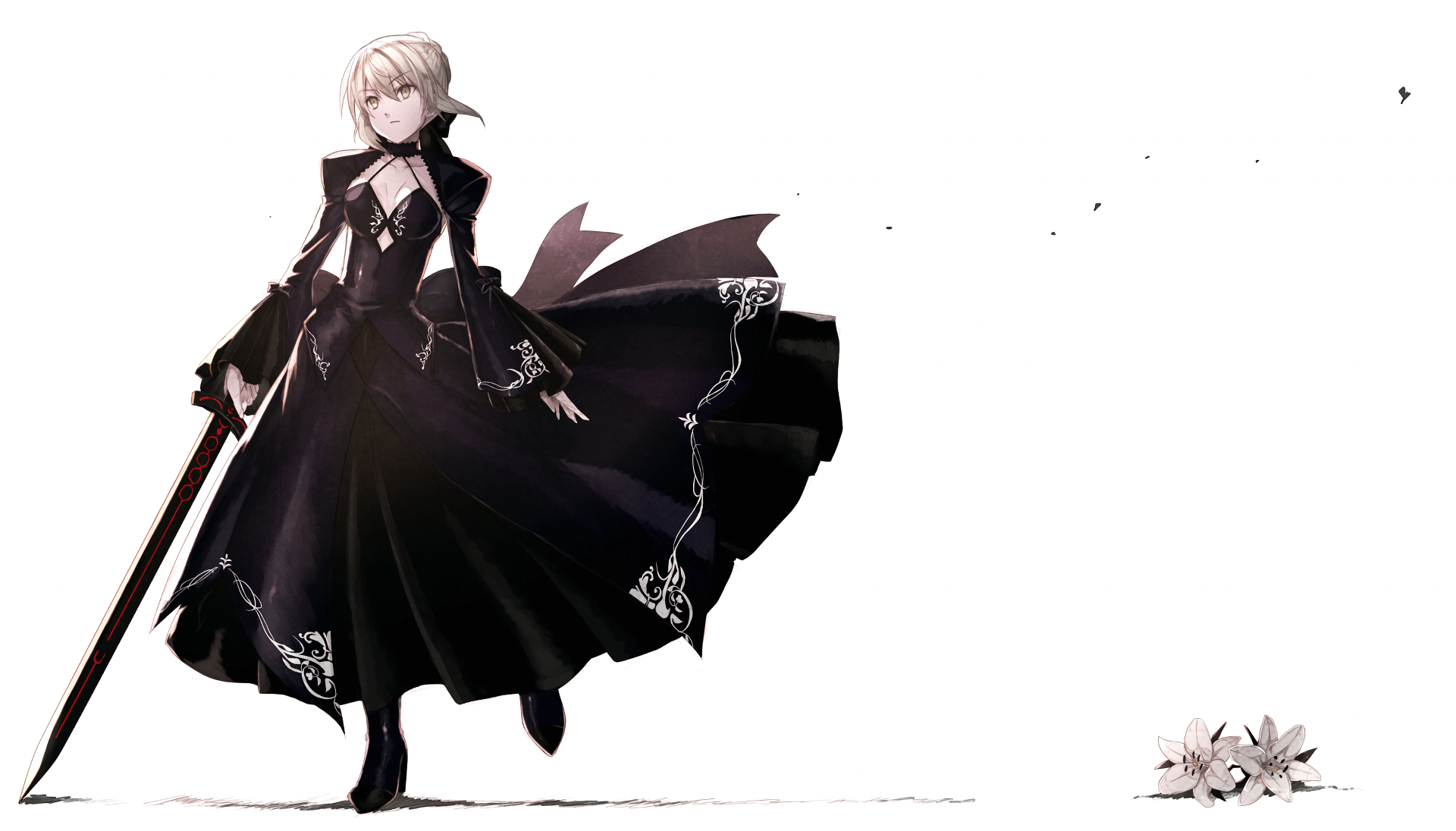 Saber Alter with Excalibur from Fate/stay night HD Wallpaper