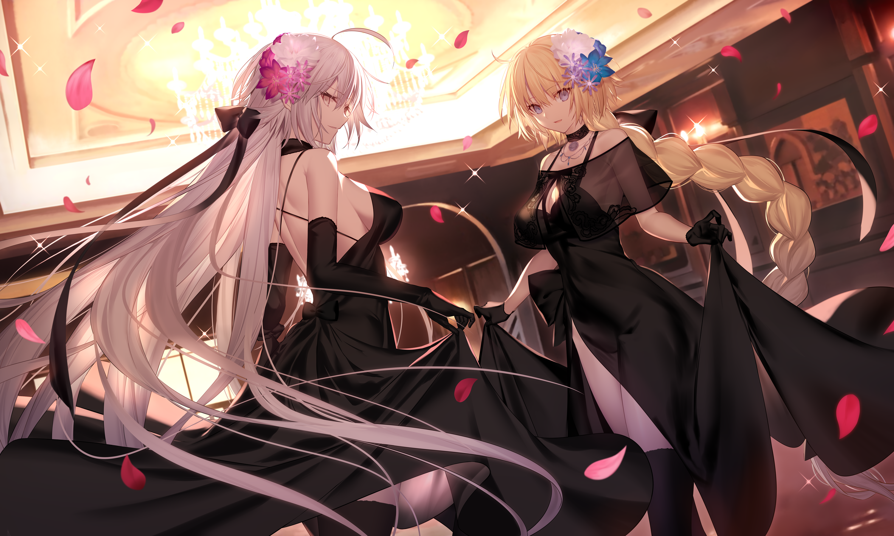 Jeanne d'Arc and Jeanne Alter from Fate/Grand Order HD Wallpaper