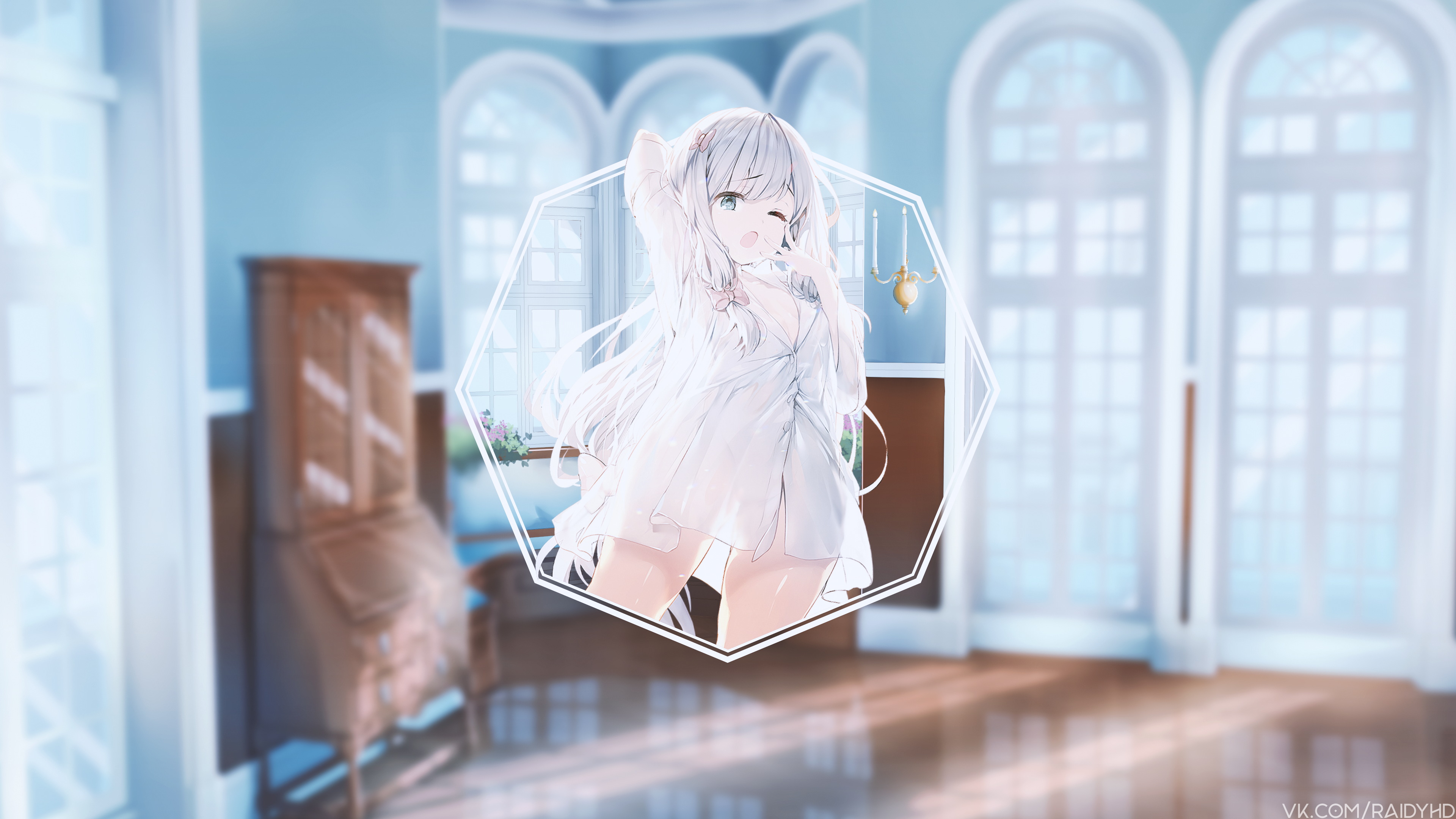Izumi Sagiri from Eromanga-sensei in a room HD Wallpaper