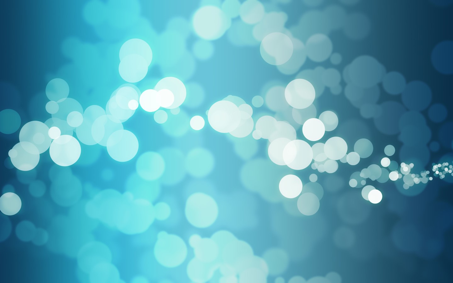 Abstract blue and cyan bokeh lights HD Wallpaper