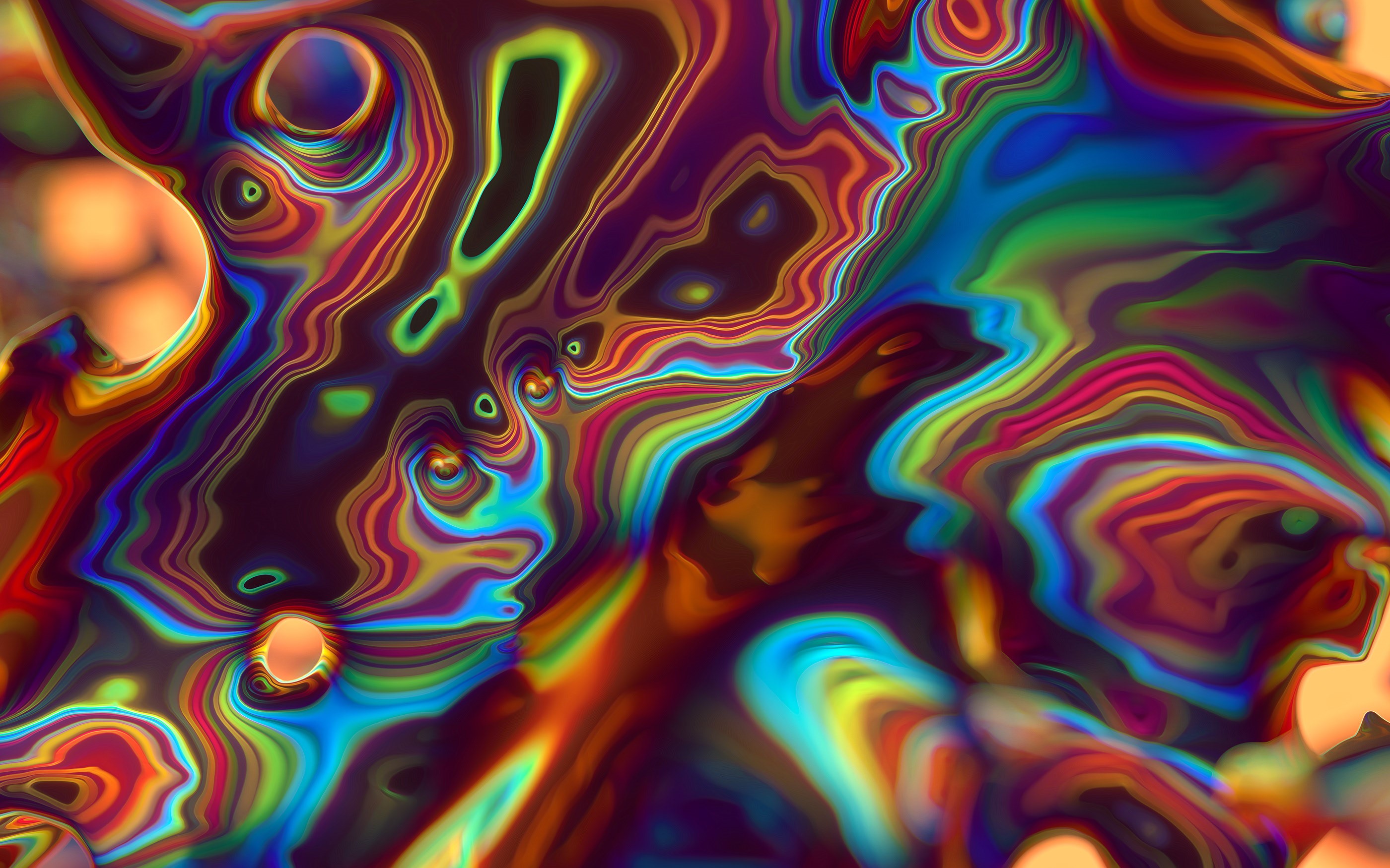 Abstract colorful fluid art HD Wallpaper
