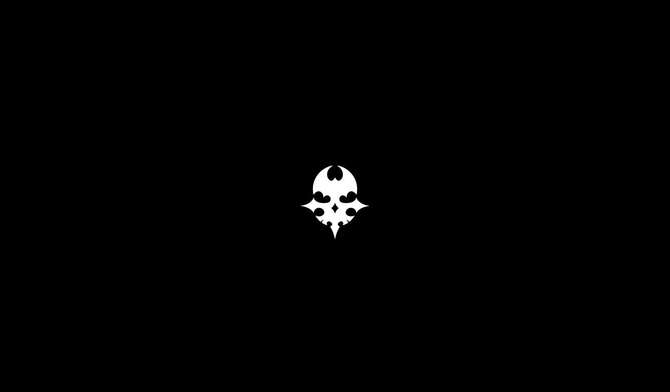 Skull logo from The World Ends With You HD Wallpaper