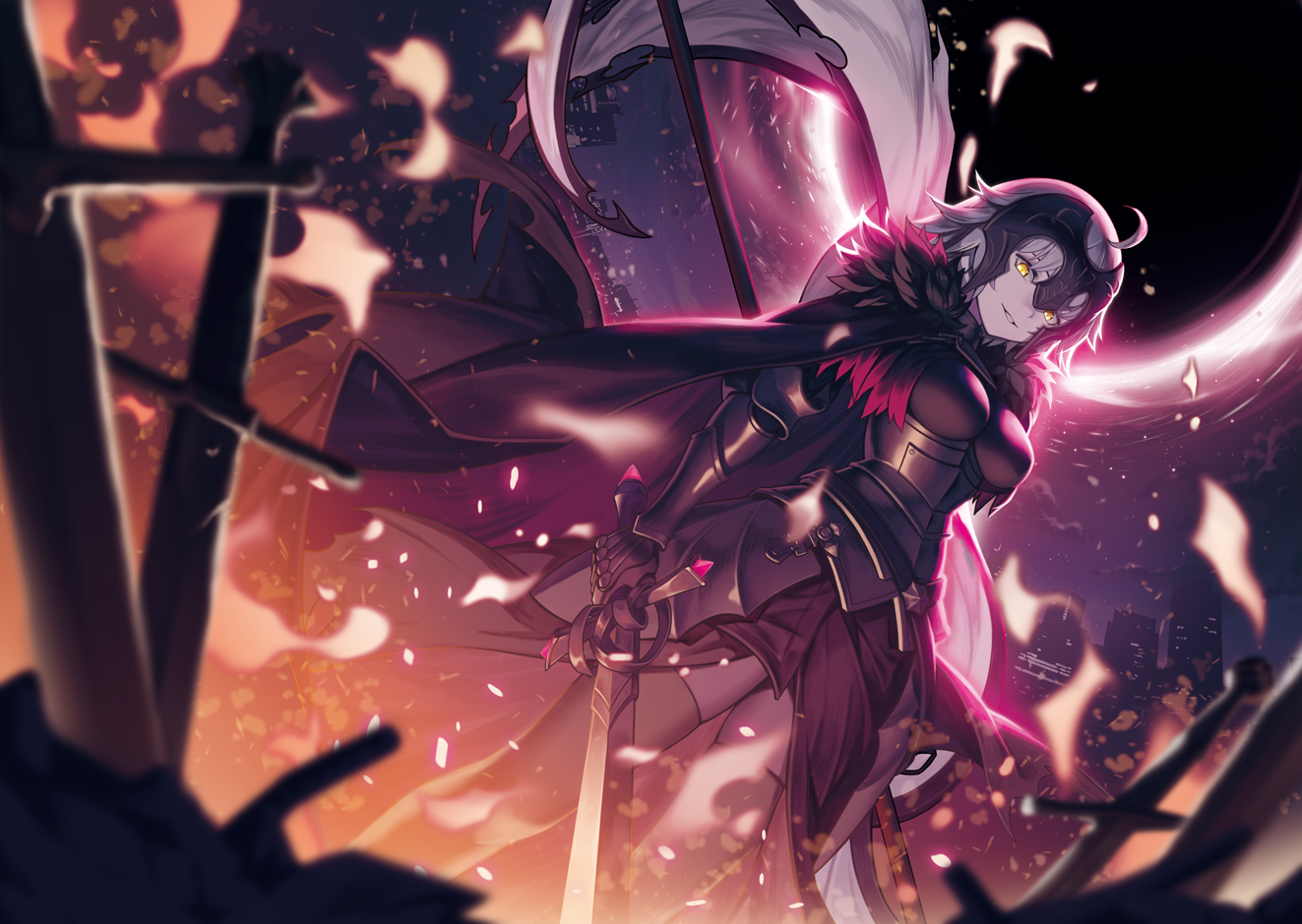Jeanne d'Arc (Alter) from Fate/Grand Order HD Wallpaper