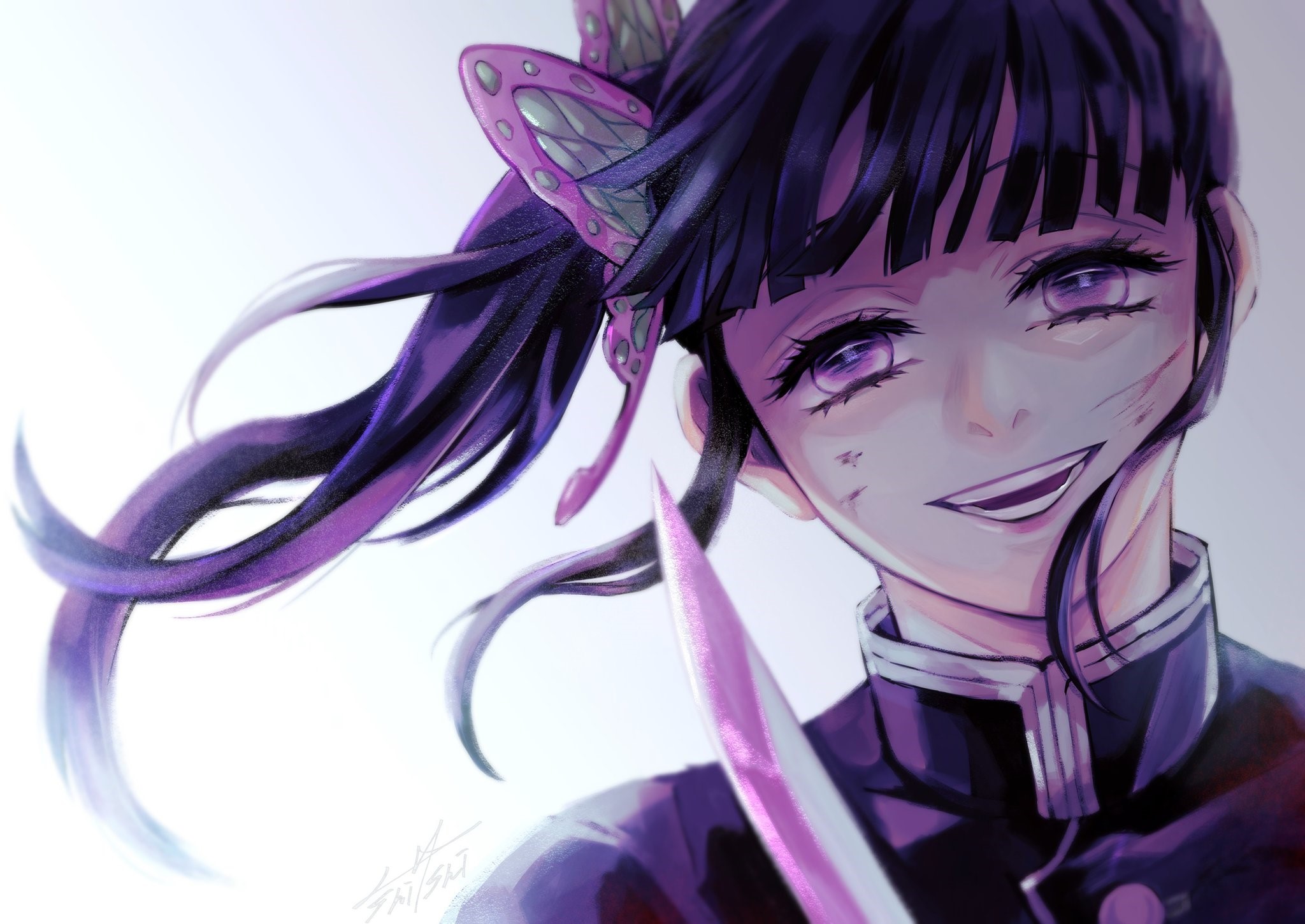 Kanao Tsuyuri from Demon Slayer HD Wallpaper