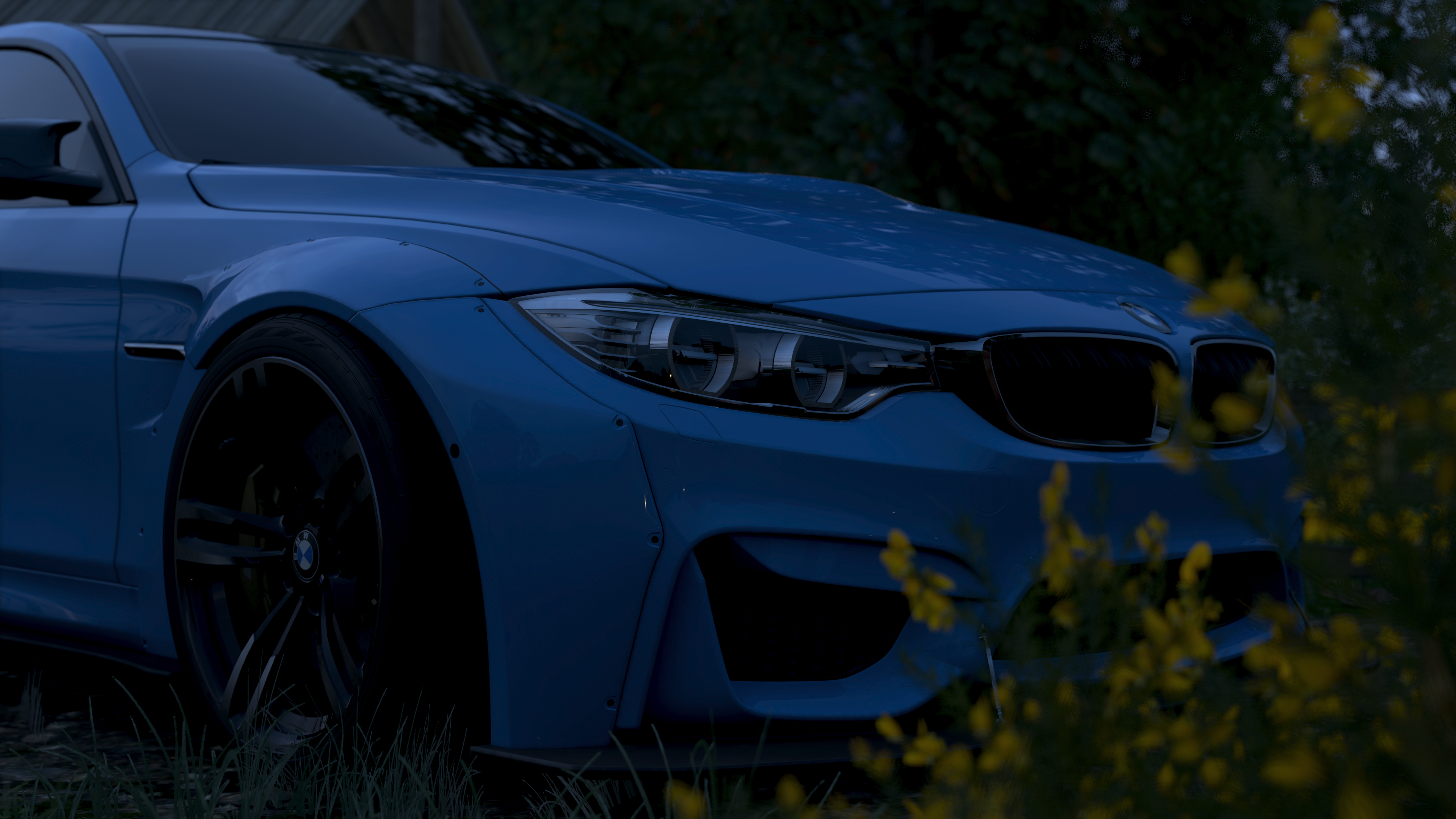 Blue BMW M4 Coupe in Forza Horizon 4 HD Wallpaper