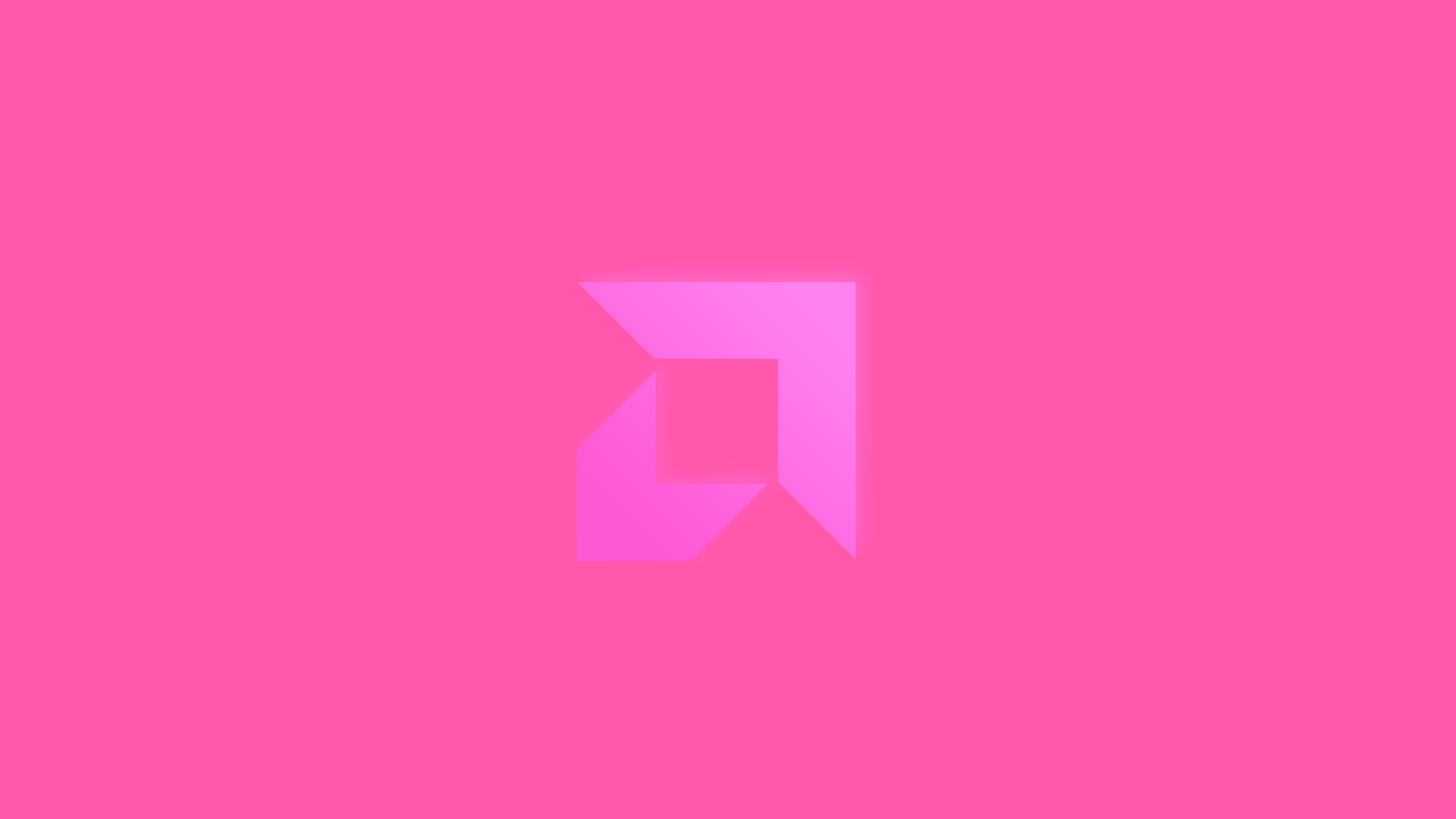 4K AMD logo minimalism technology pink HD Wallpaper