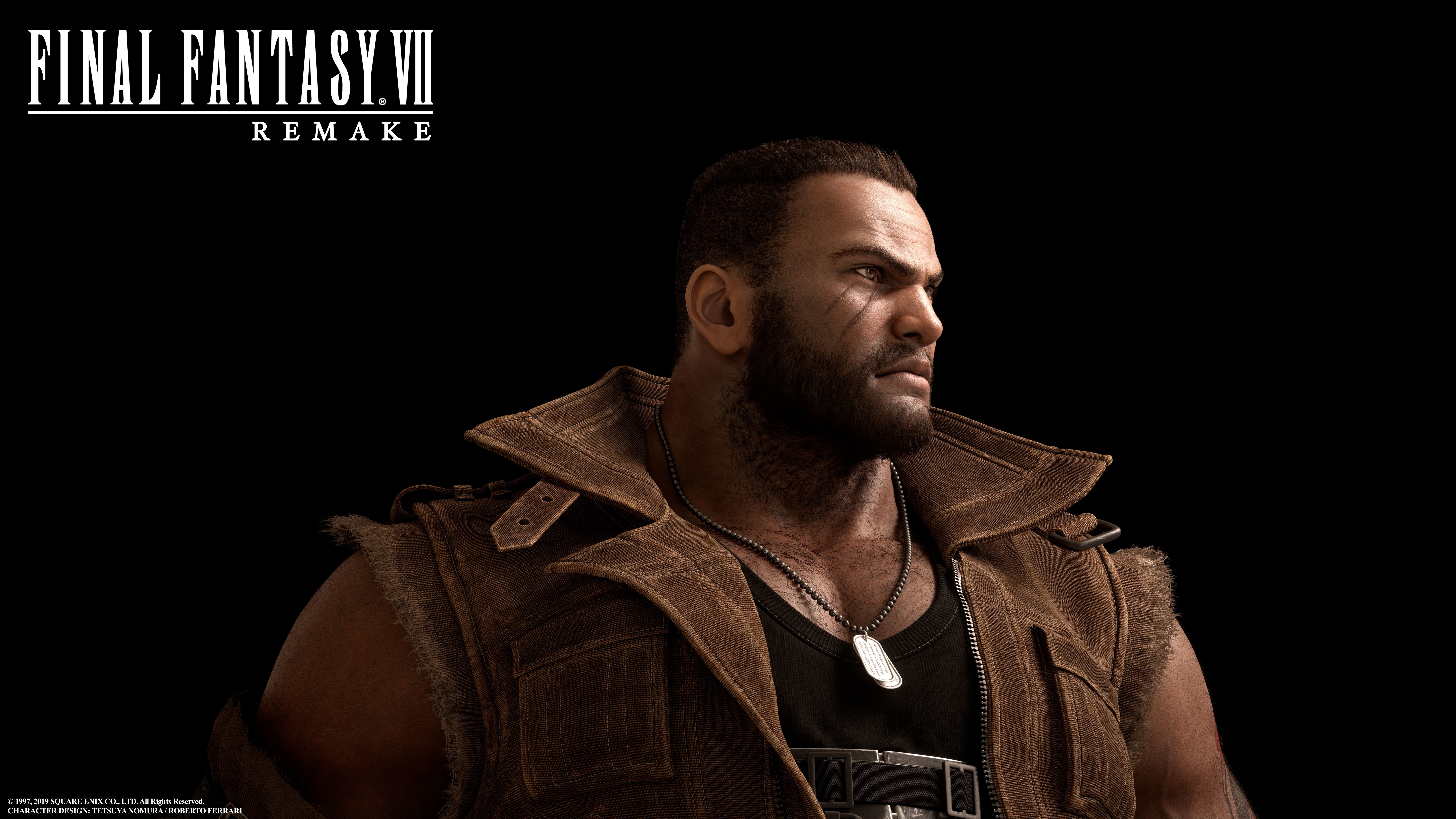 Barret Wallace from Final Fantasy VII: Remake HD Wallpaper