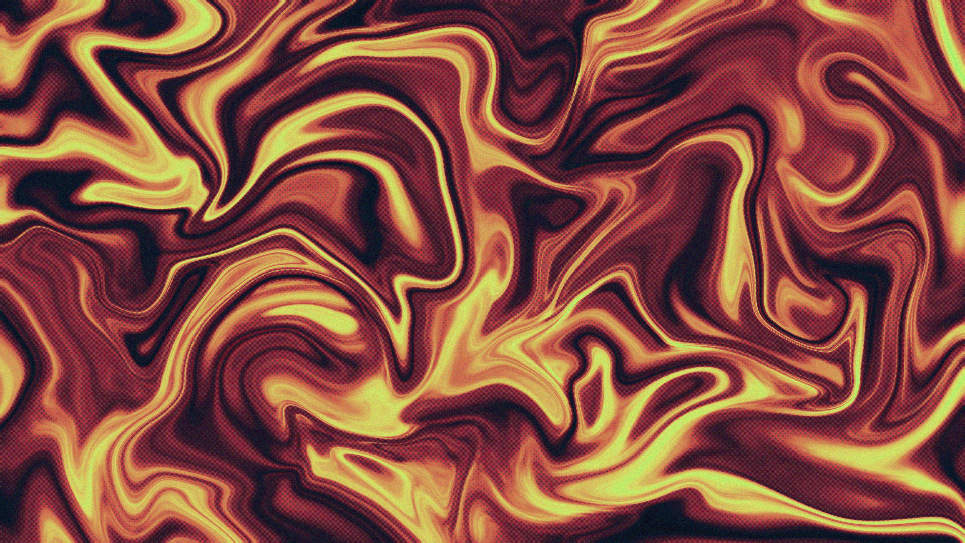 Abstract swirling pattern with orange and yellow colors HD Wallpaper