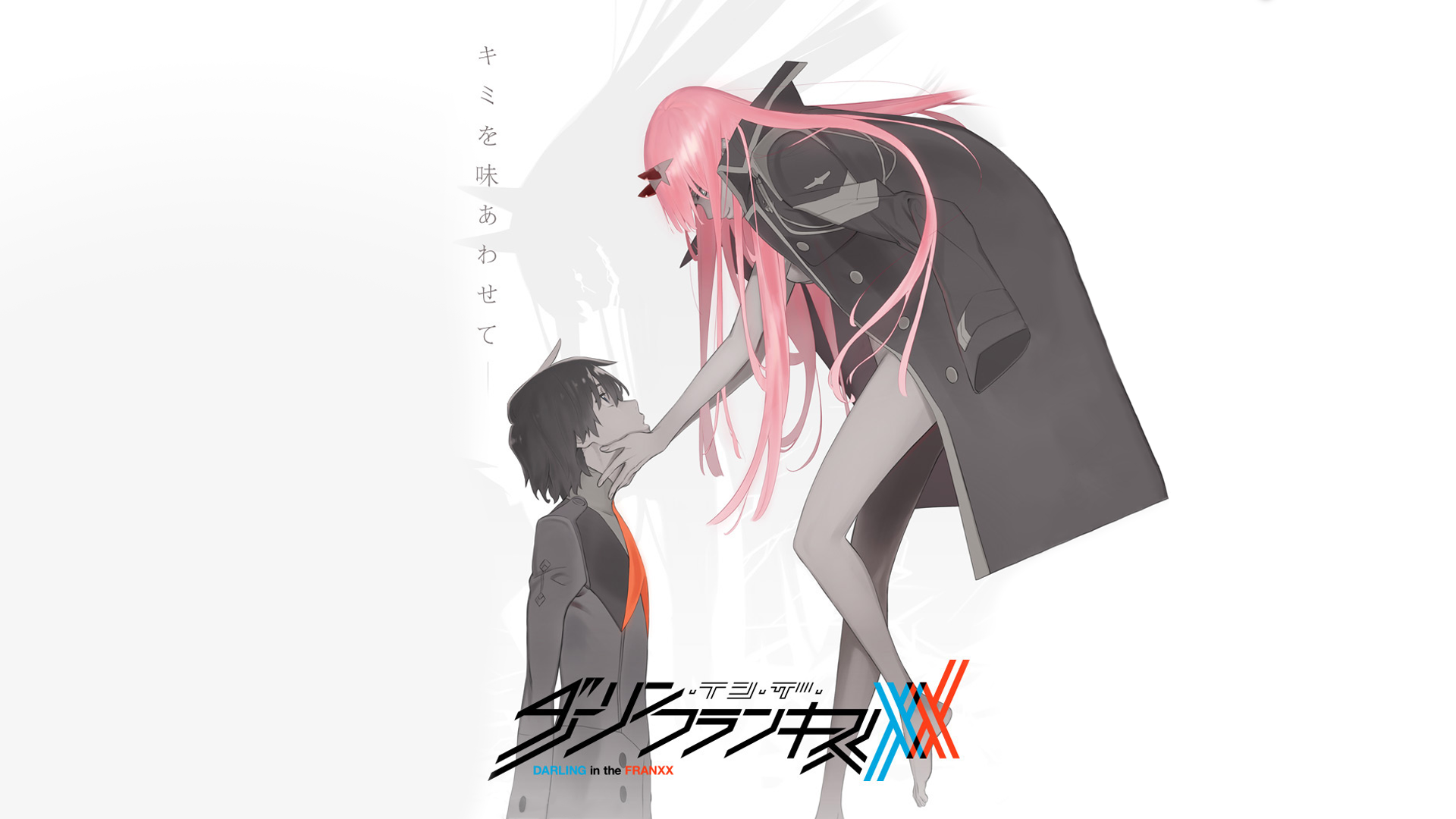 Zero Two and Hiro from Darling in the FranXX HD Wallpaper