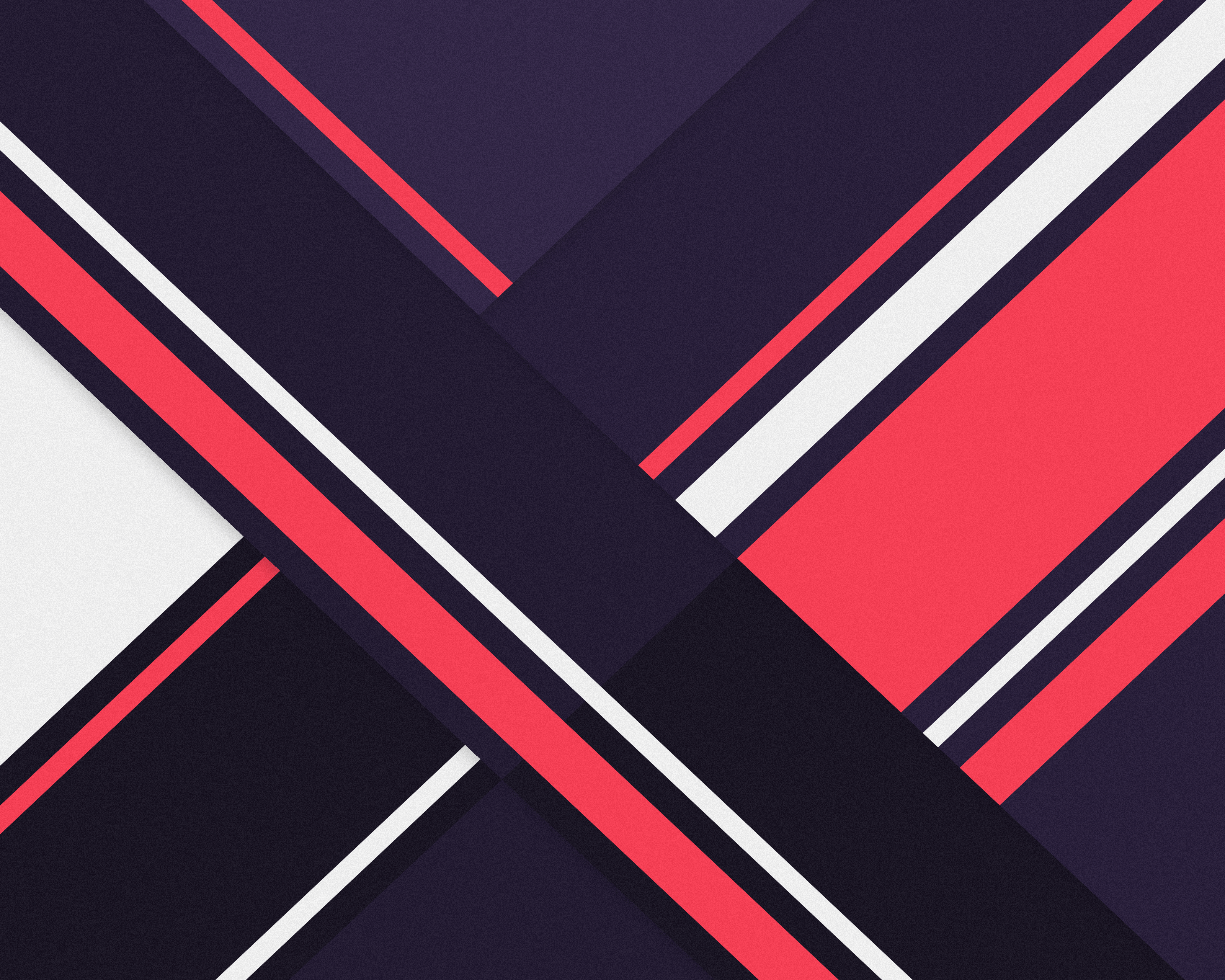 Abstract geometric pattern with dark blue, pink, and white stripes HD Wallpaper