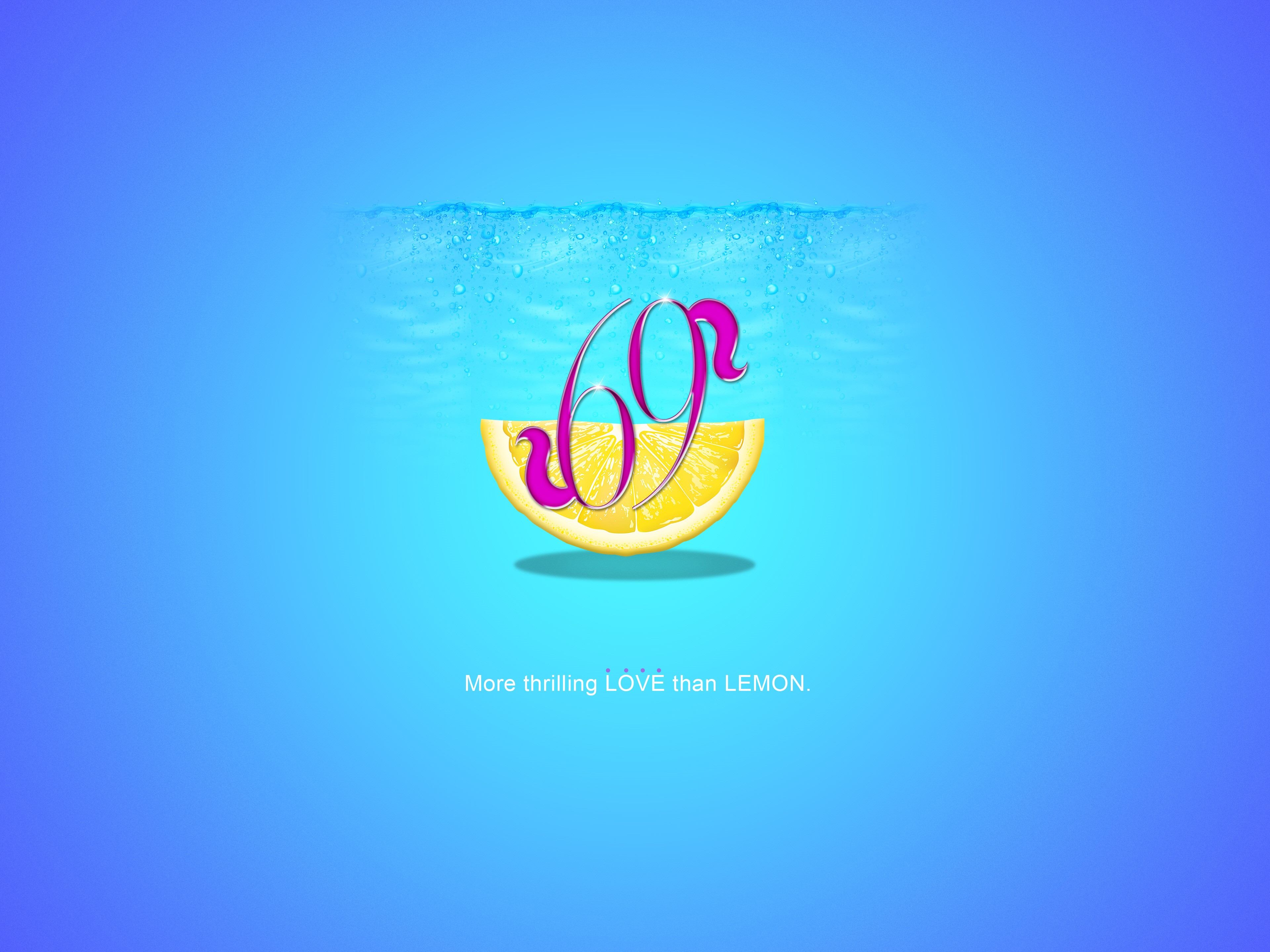 69 on a lemon slice HD Wallpaper