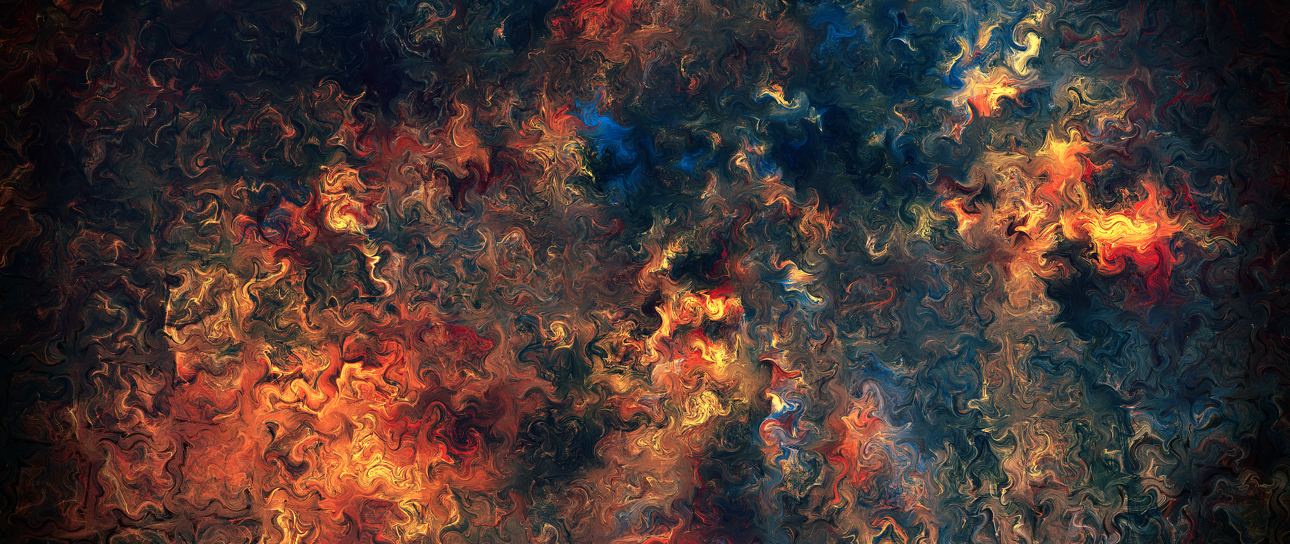 Abstract digital artwork with warm colors HD Wallpaper