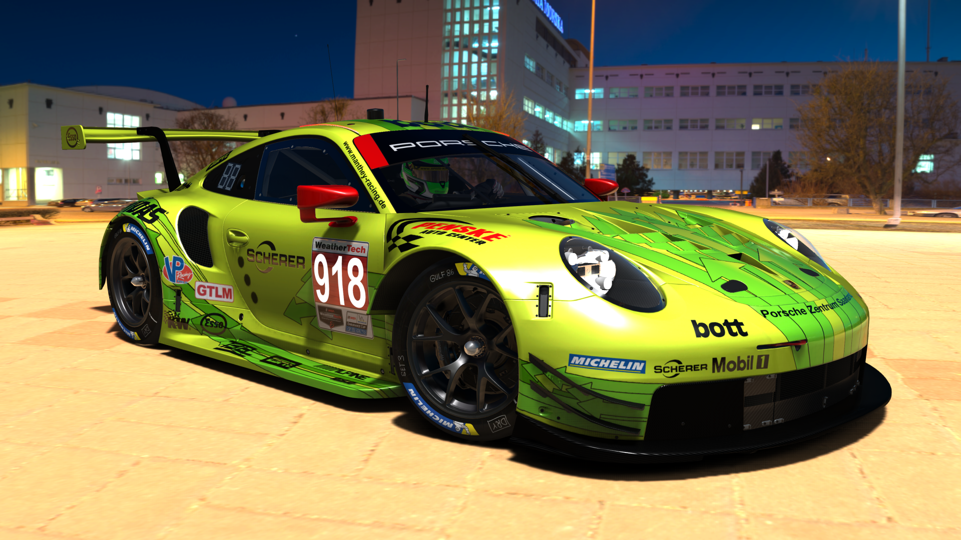 Porsche 911 RSR #918 WeatherTech Racing GTLM HD Wallpaper