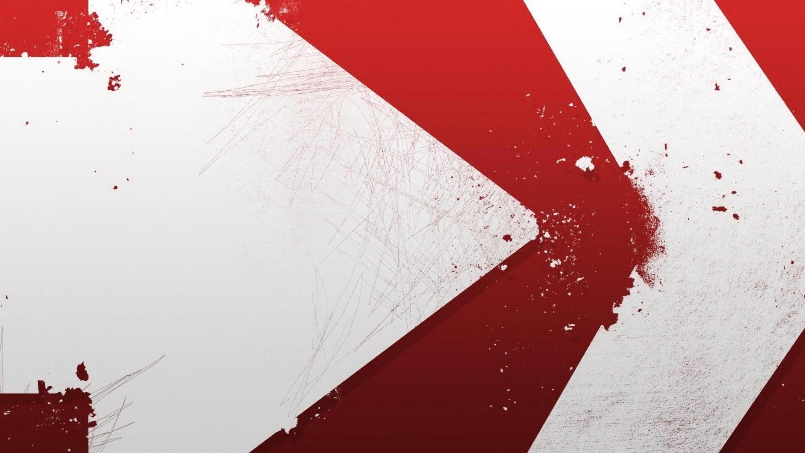Red and white abstract geometric pattern with grunge texture HD Wallpaper