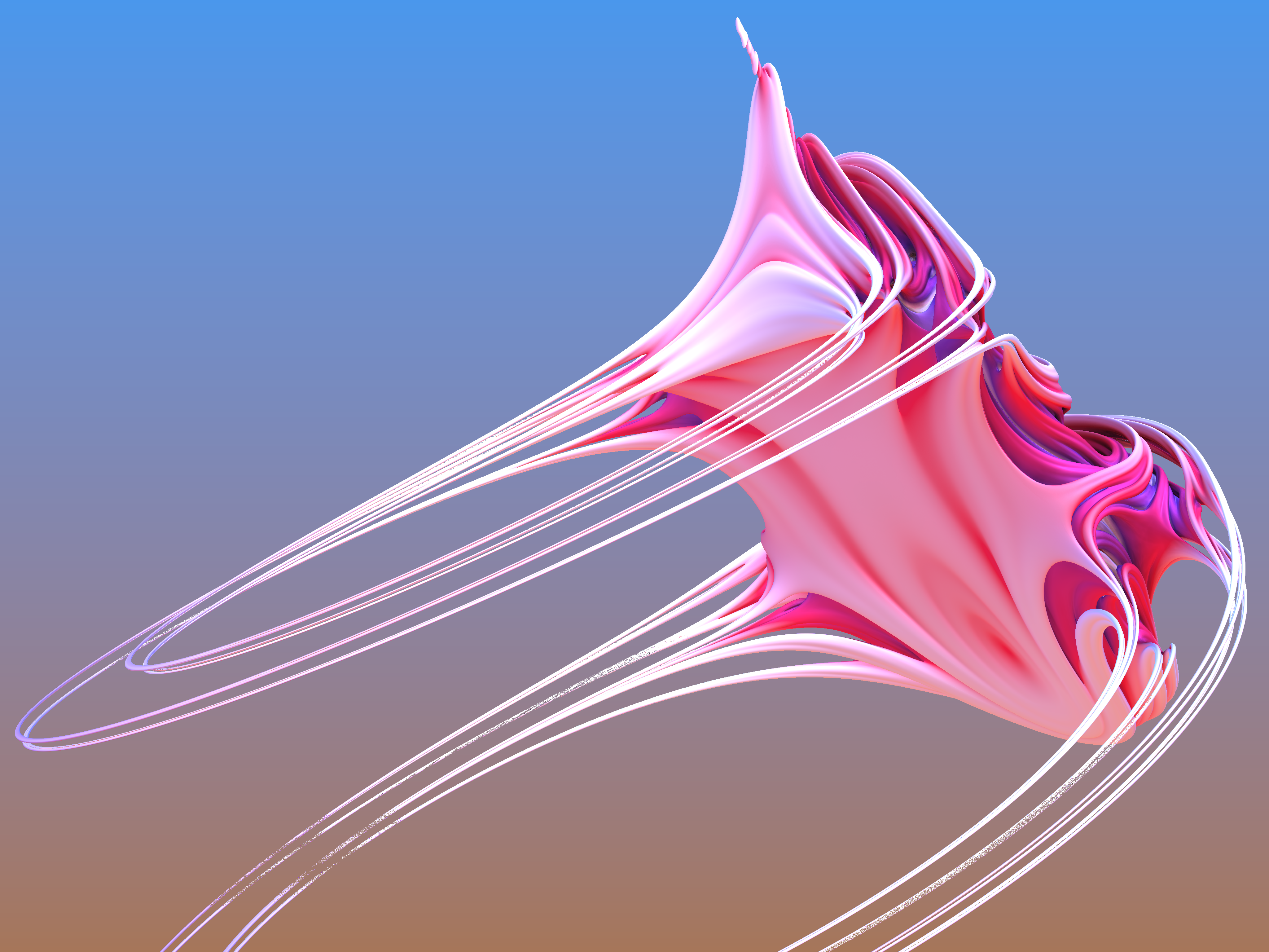 4K 3D Abstract Fractal HD Wallpaper