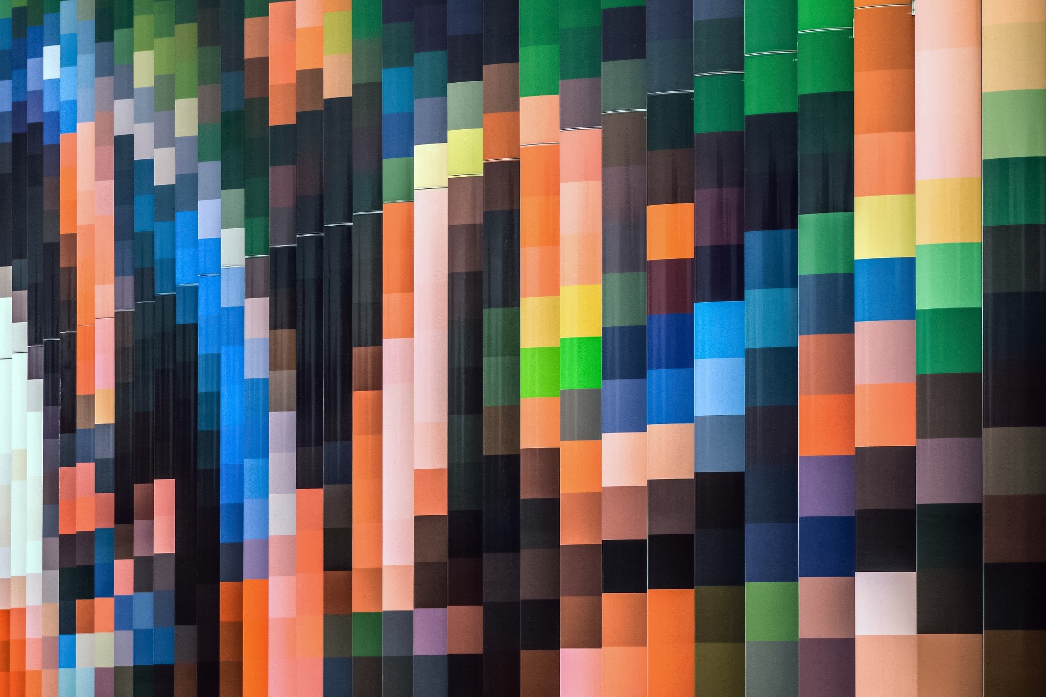 Colorful abstract pixelated wall texture HD Wallpaper