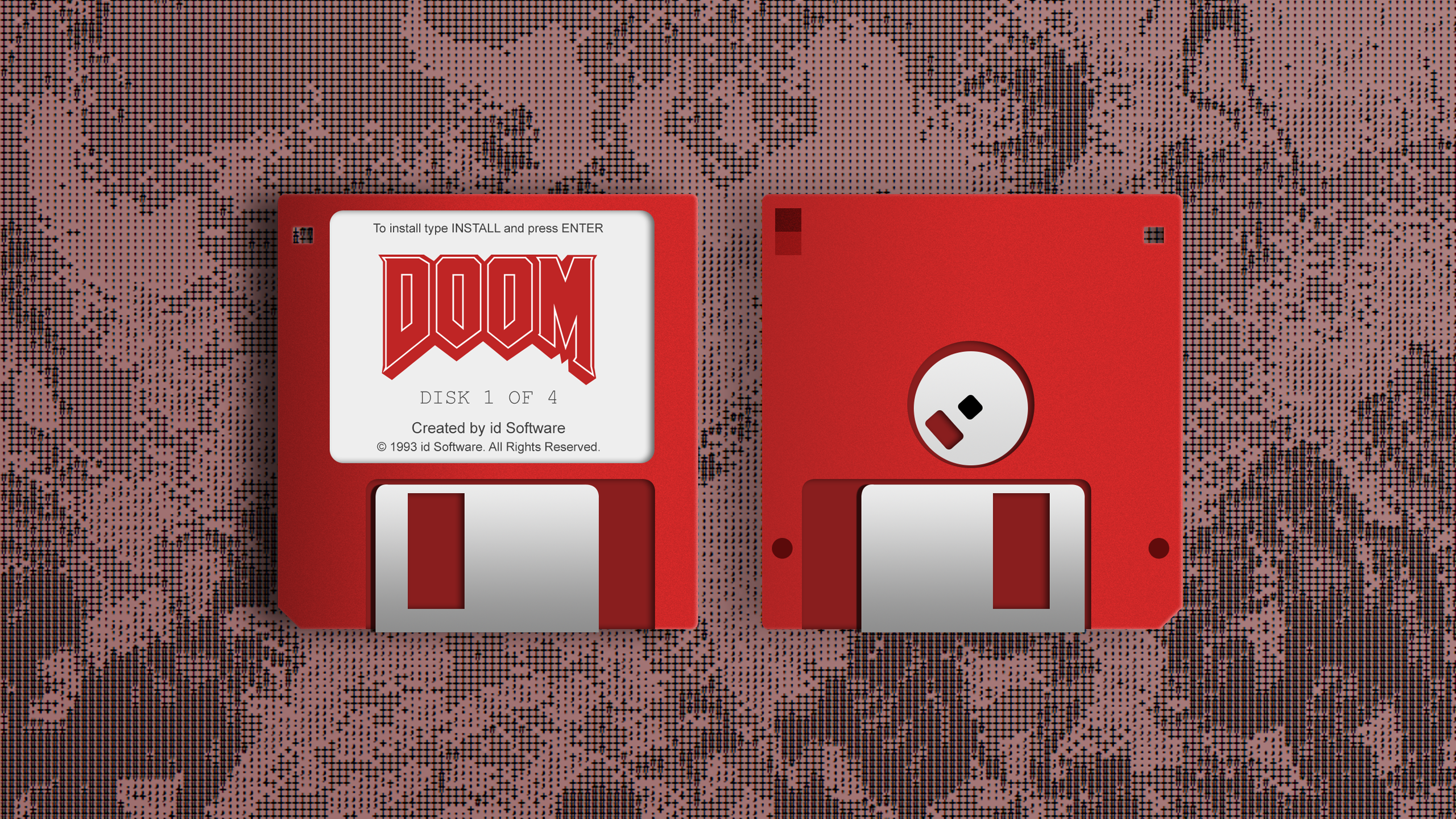 Doom floppy disk 1 of 4 HD Wallpaper