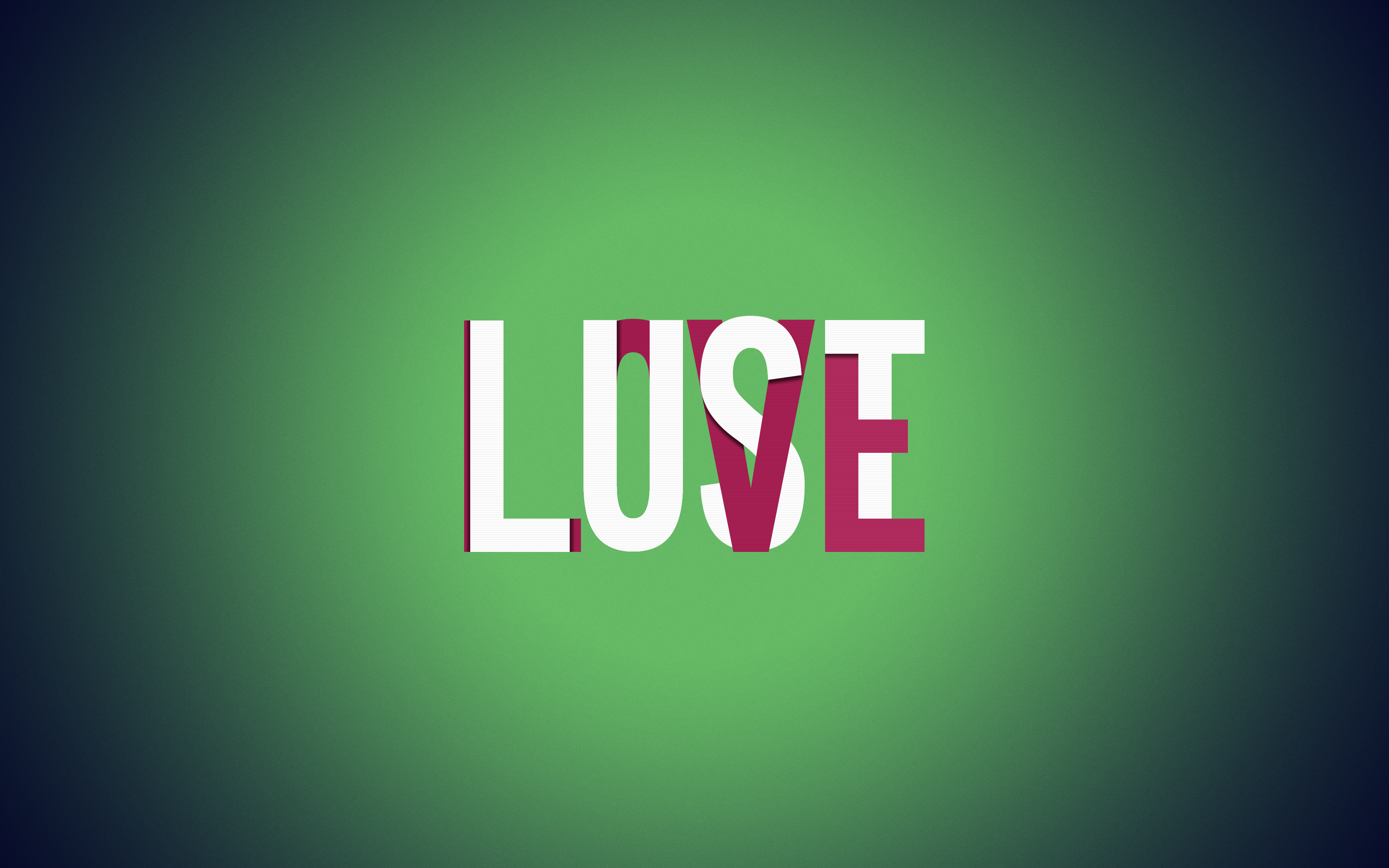 LUST text on green background HD Wallpaper