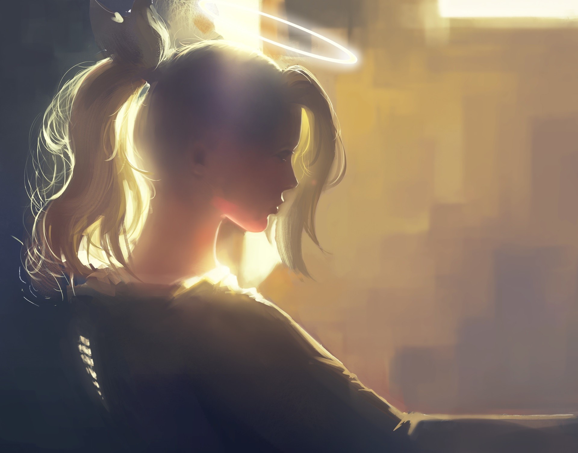Mercy from Overwatch artwork HD Wallpaper