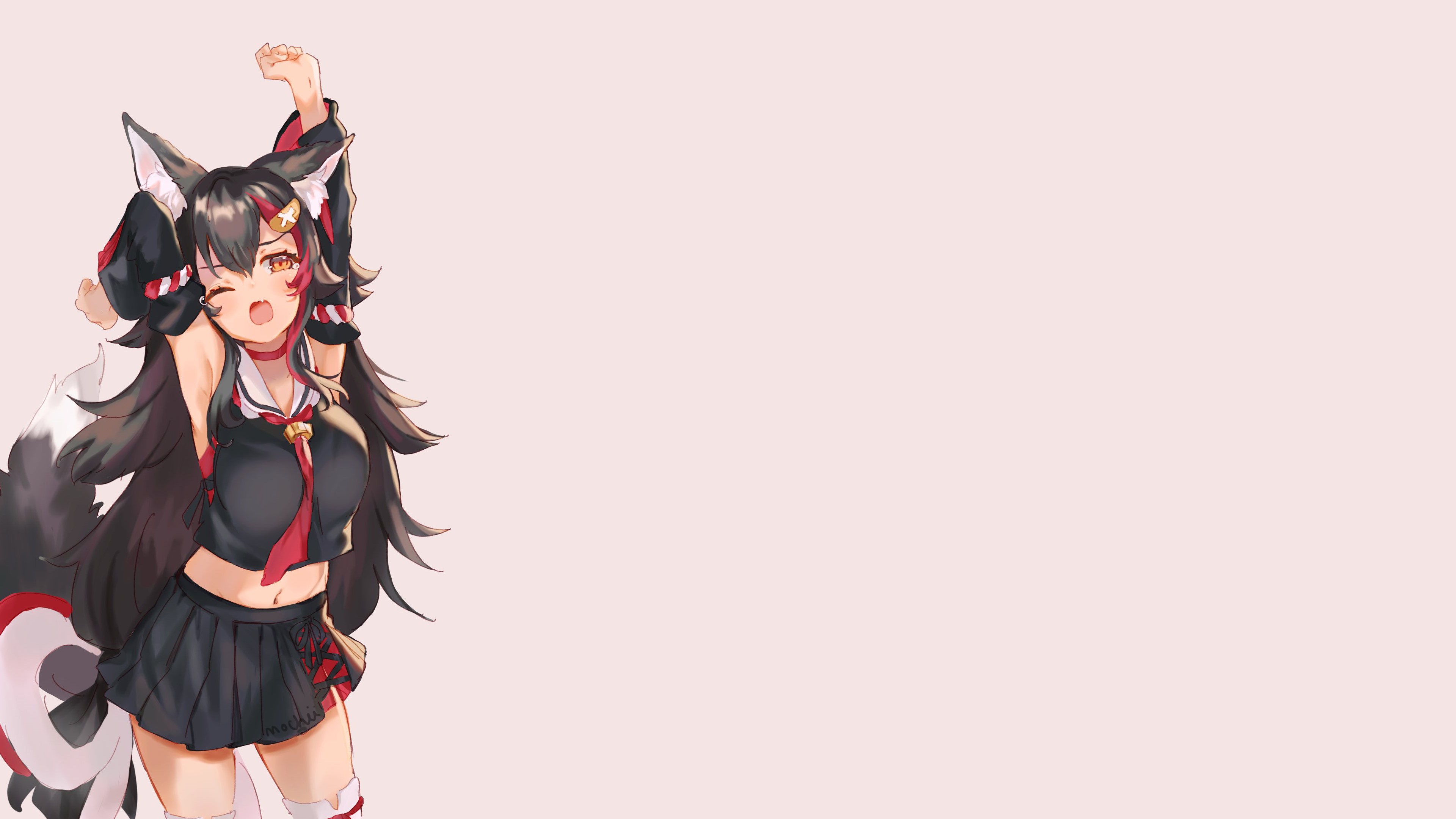 Ookami Mio from Hololive HD Wallpaper