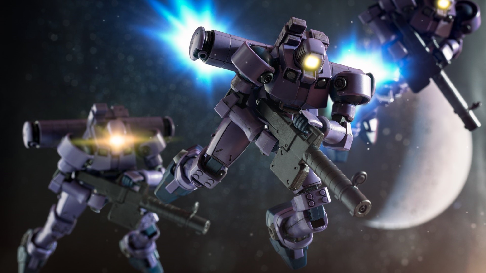 OZ-06MS Leo Mobile Suits in Space HD Wallpaper
