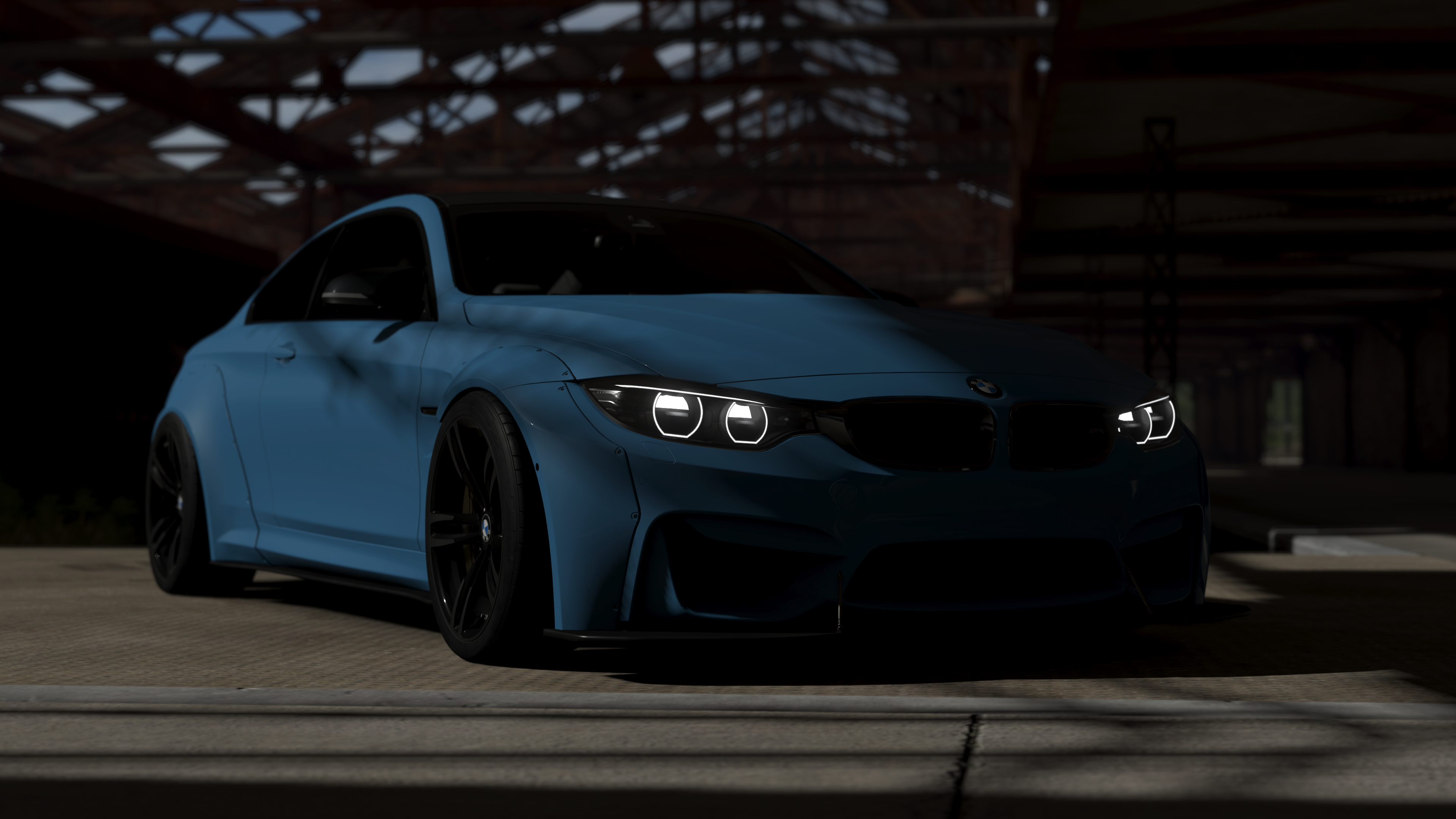 Blue BMW M4 Coupe from Forza Horizon 4 HD Wallpaper