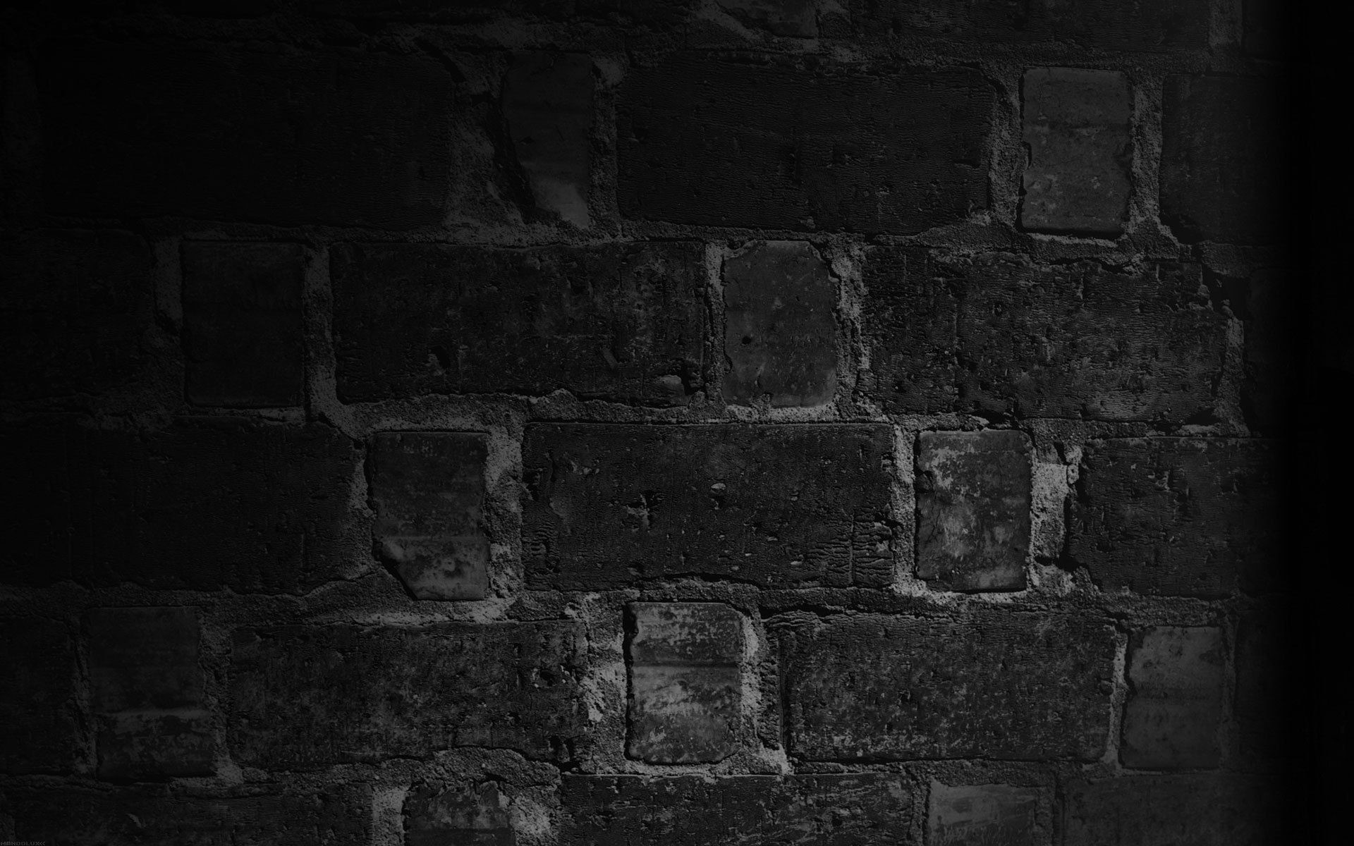 Monochrome brick wall HD Wallpaper