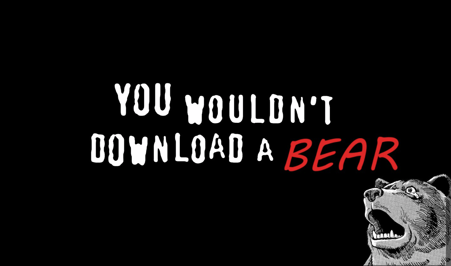 You Wouldn't Download A Bear HD Wallpaper