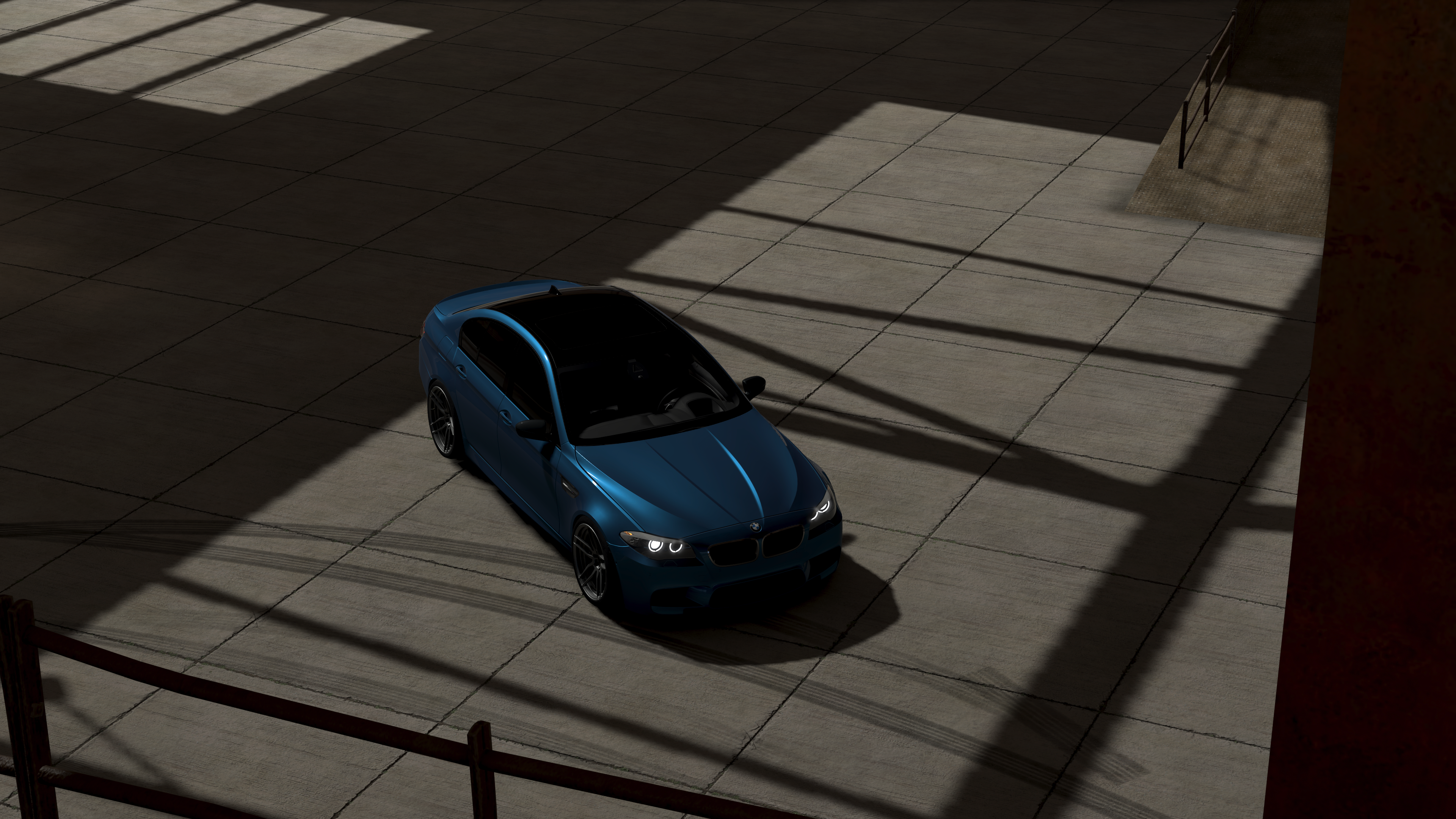 Blue BMW F10 M5 from Forza Horizon 4 HD Wallpaper