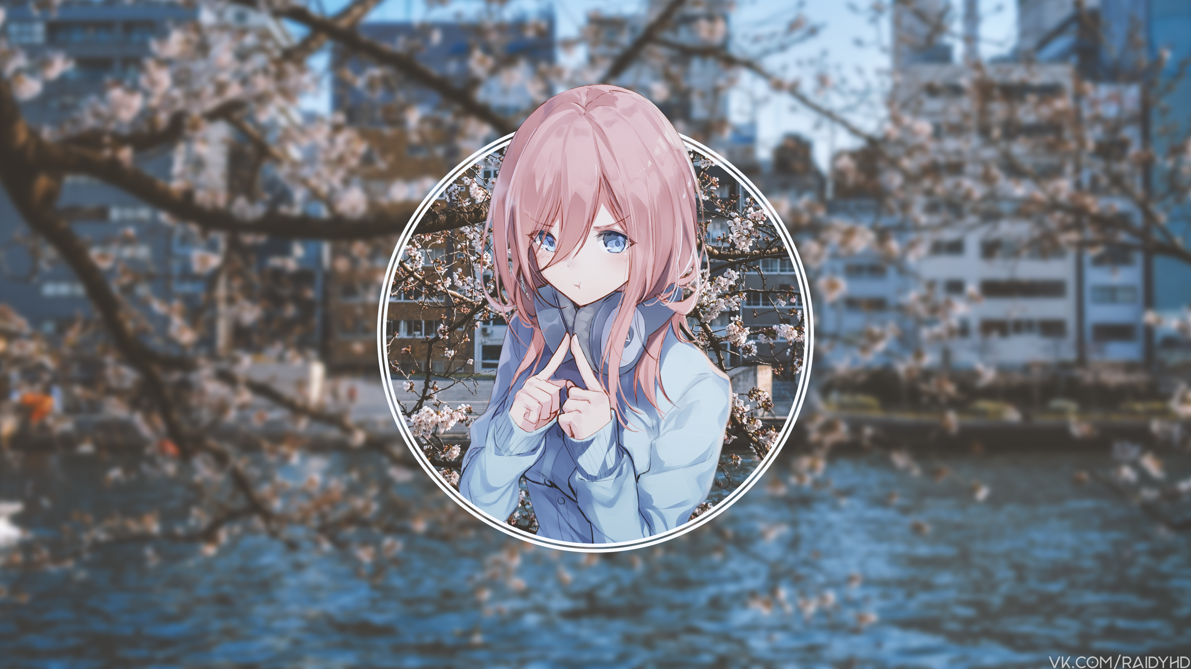 4K Nakano Miku from 5-toubun no Hanayome HD Wallpaper