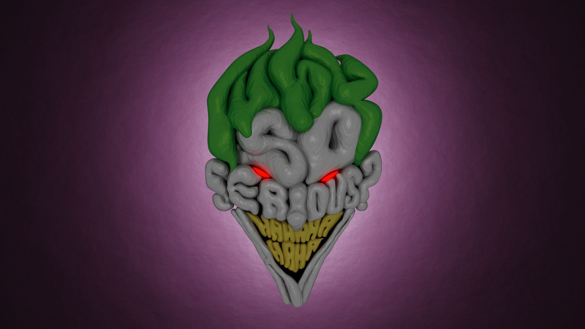 Joker face made of text, DC Universe comic art HD Wallpaper