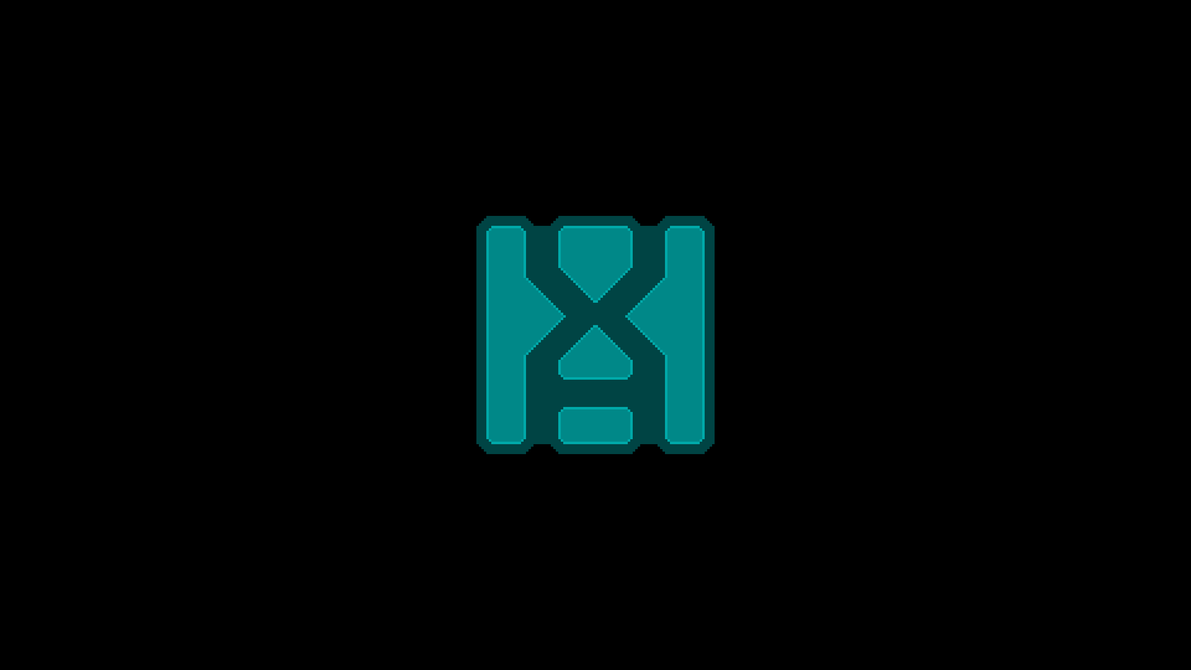 Teal abstract logo HD Wallpaper