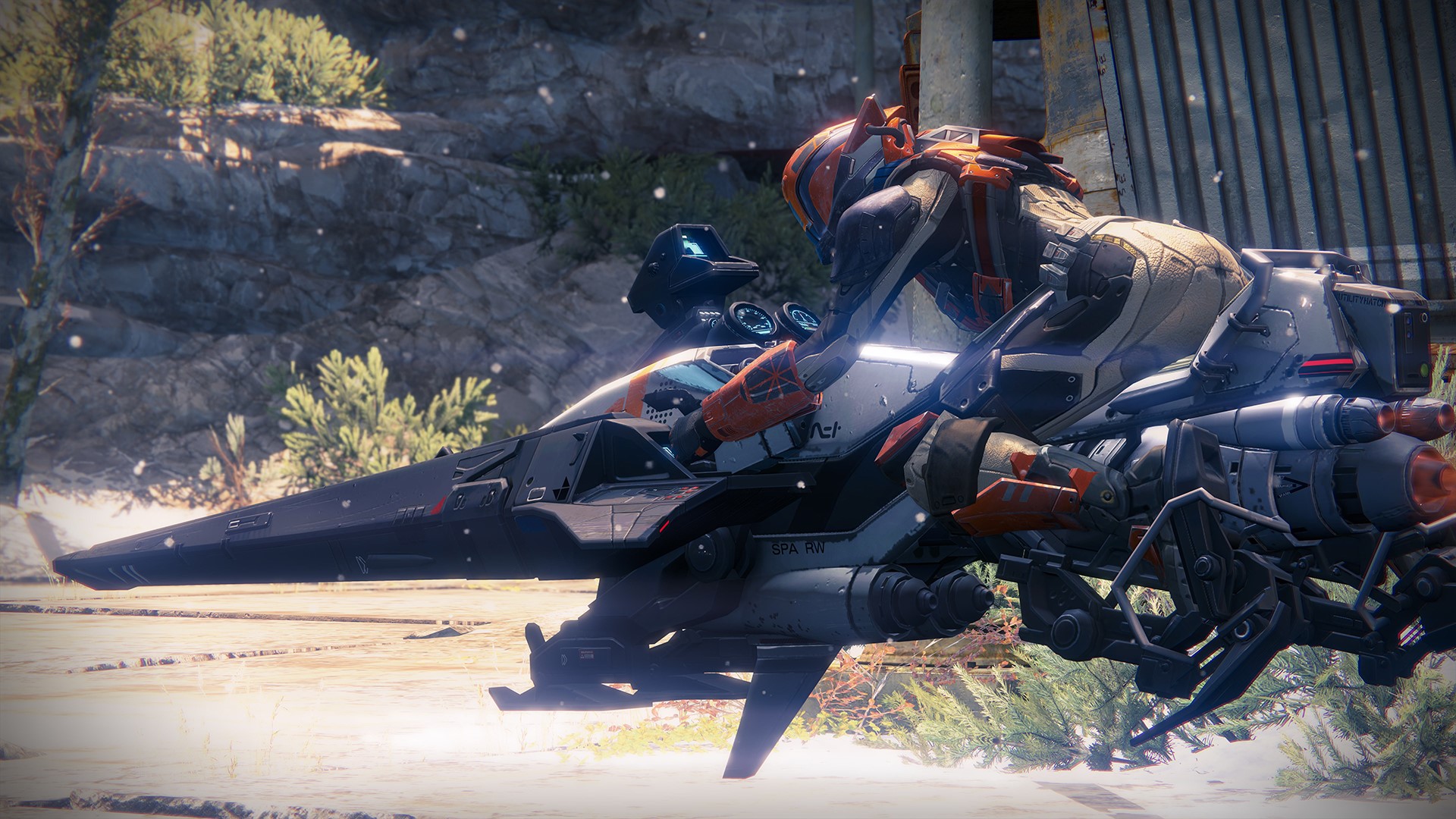 Guardian on a Sparrow in Destiny 2 HD Wallpaper