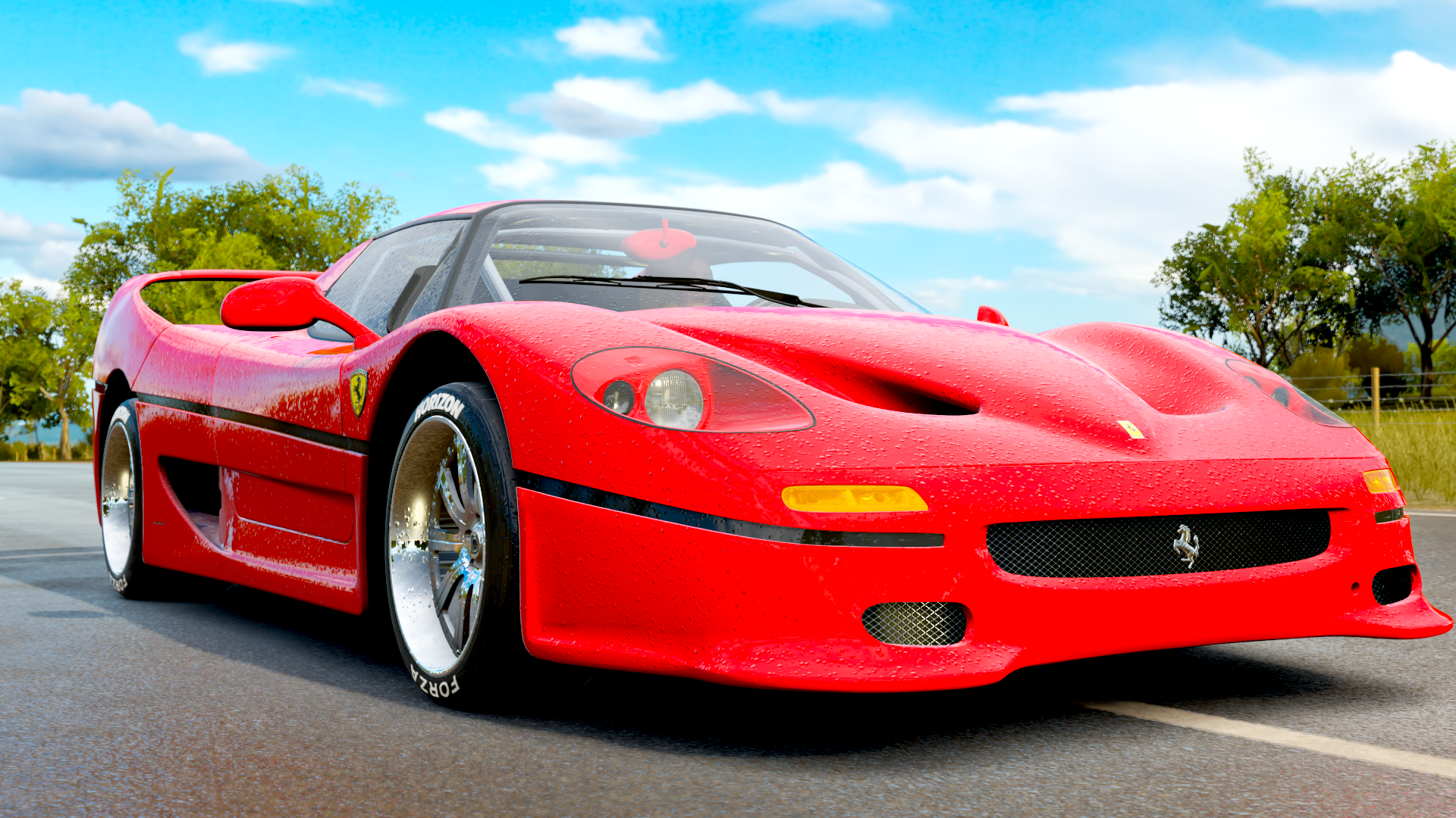 Red Ferrari F50 in Forza Horizon 3 HD Wallpaper