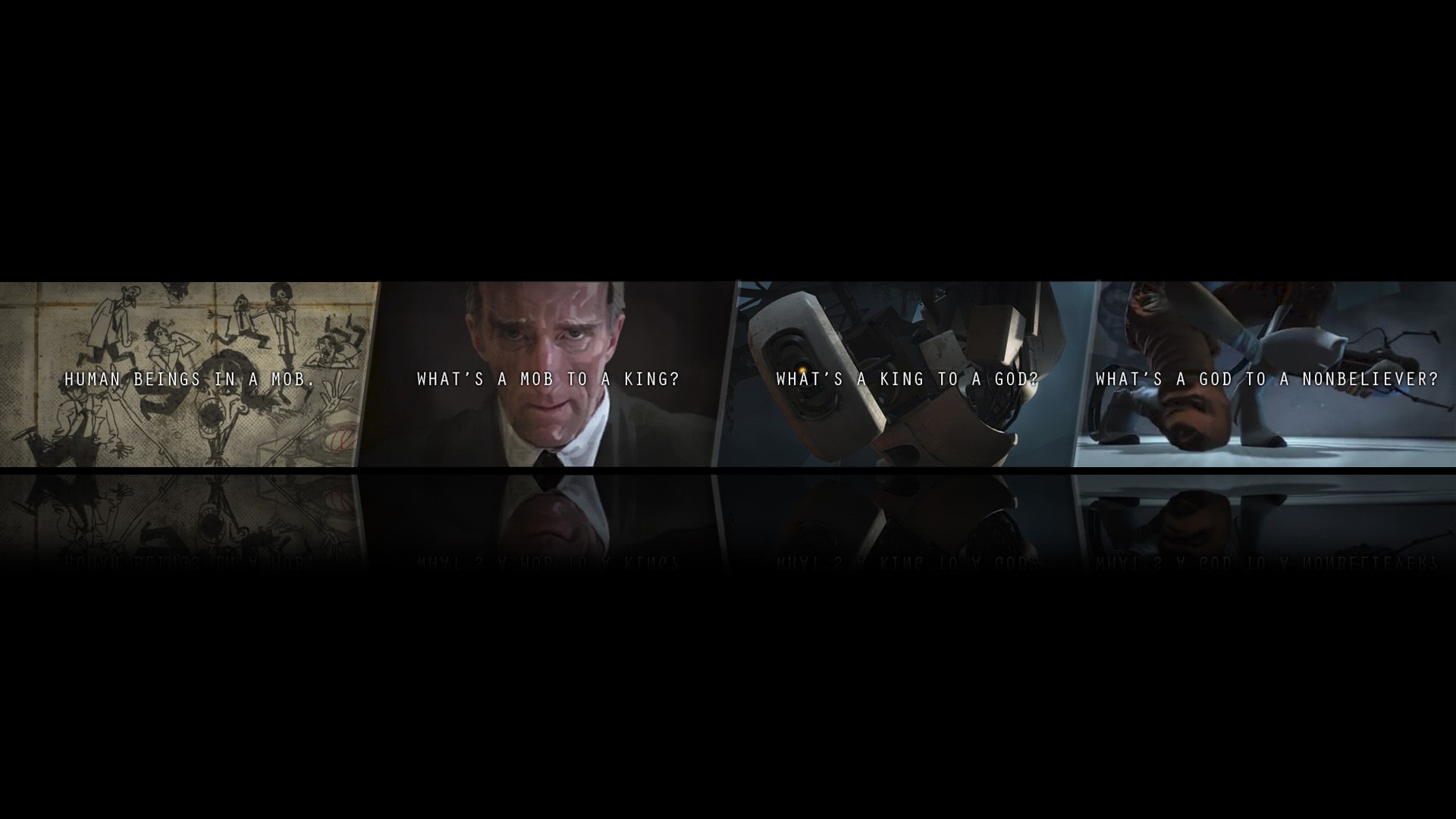 Cave Johnson quotes from Portal HD Wallpaper