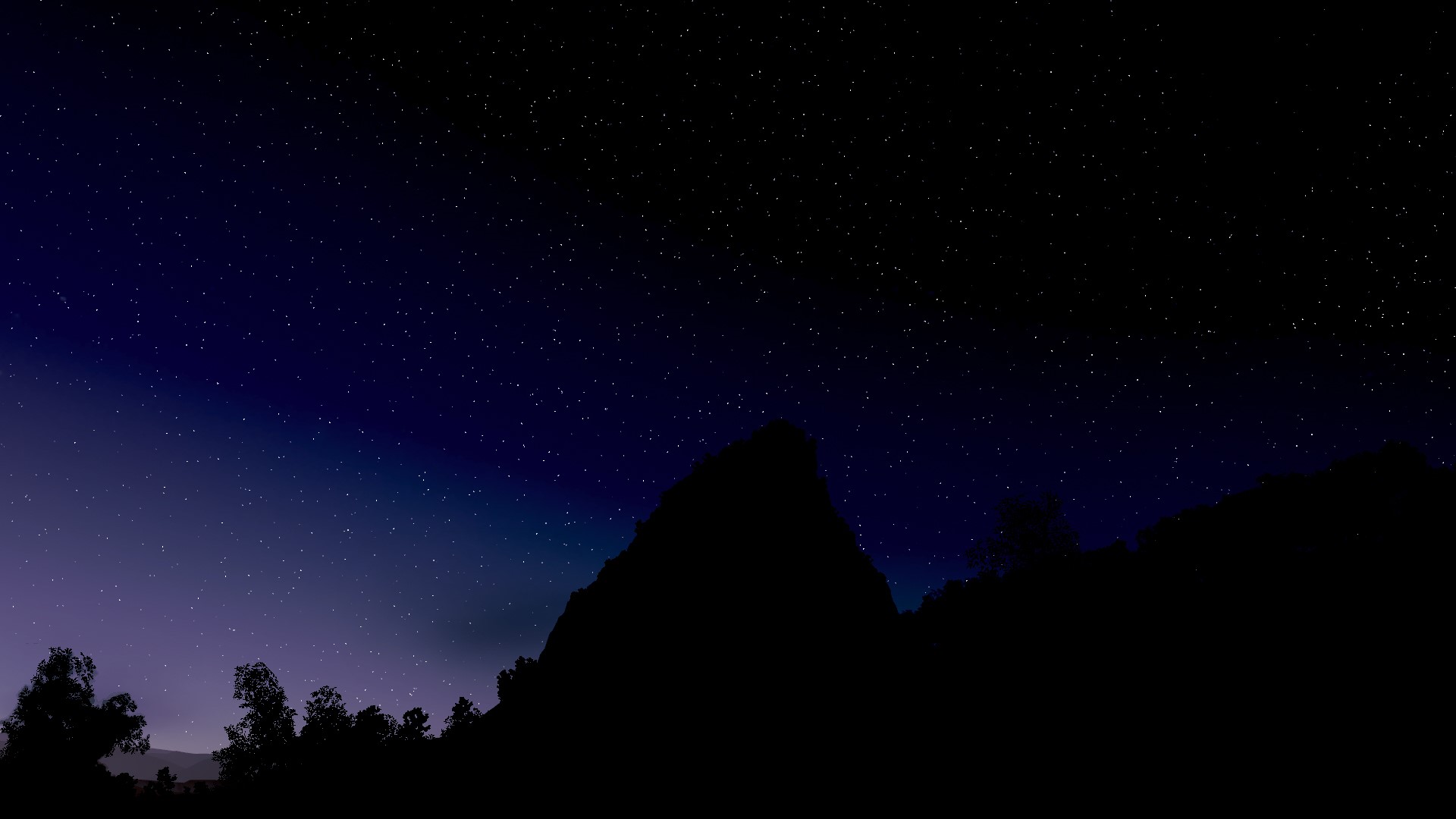 Forza Horizon 3 night sky over mountains HD Wallpaper