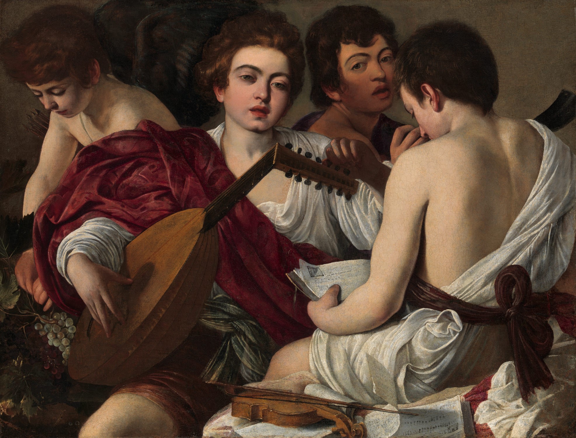 The Musicians by Caravaggio HD Wallpaper