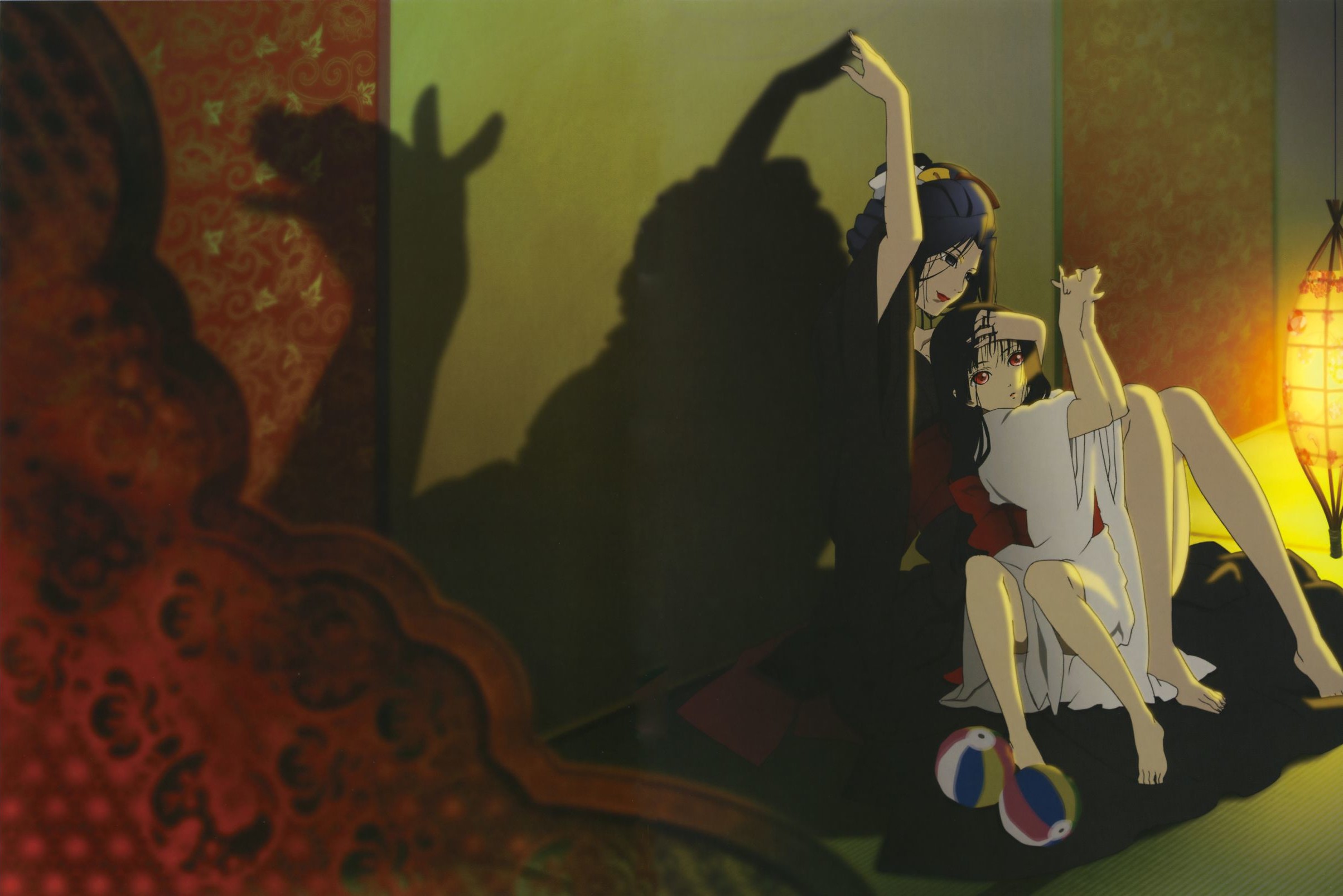 Enma Ai and another woman from Jigoku Shoujo HD Wallpaper