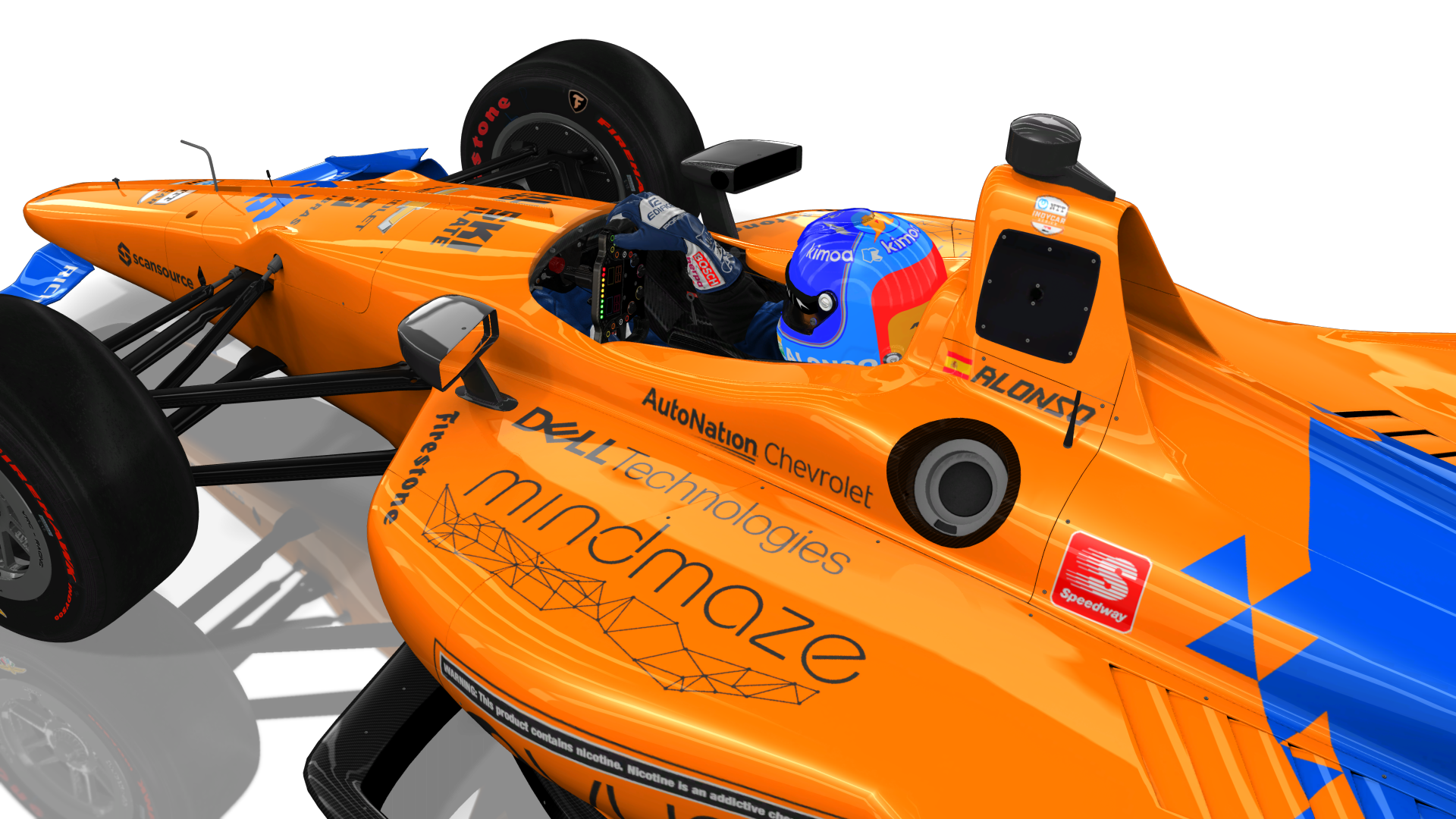 Fernando Alonso in McLaren IndyCar HD Wallpaper
