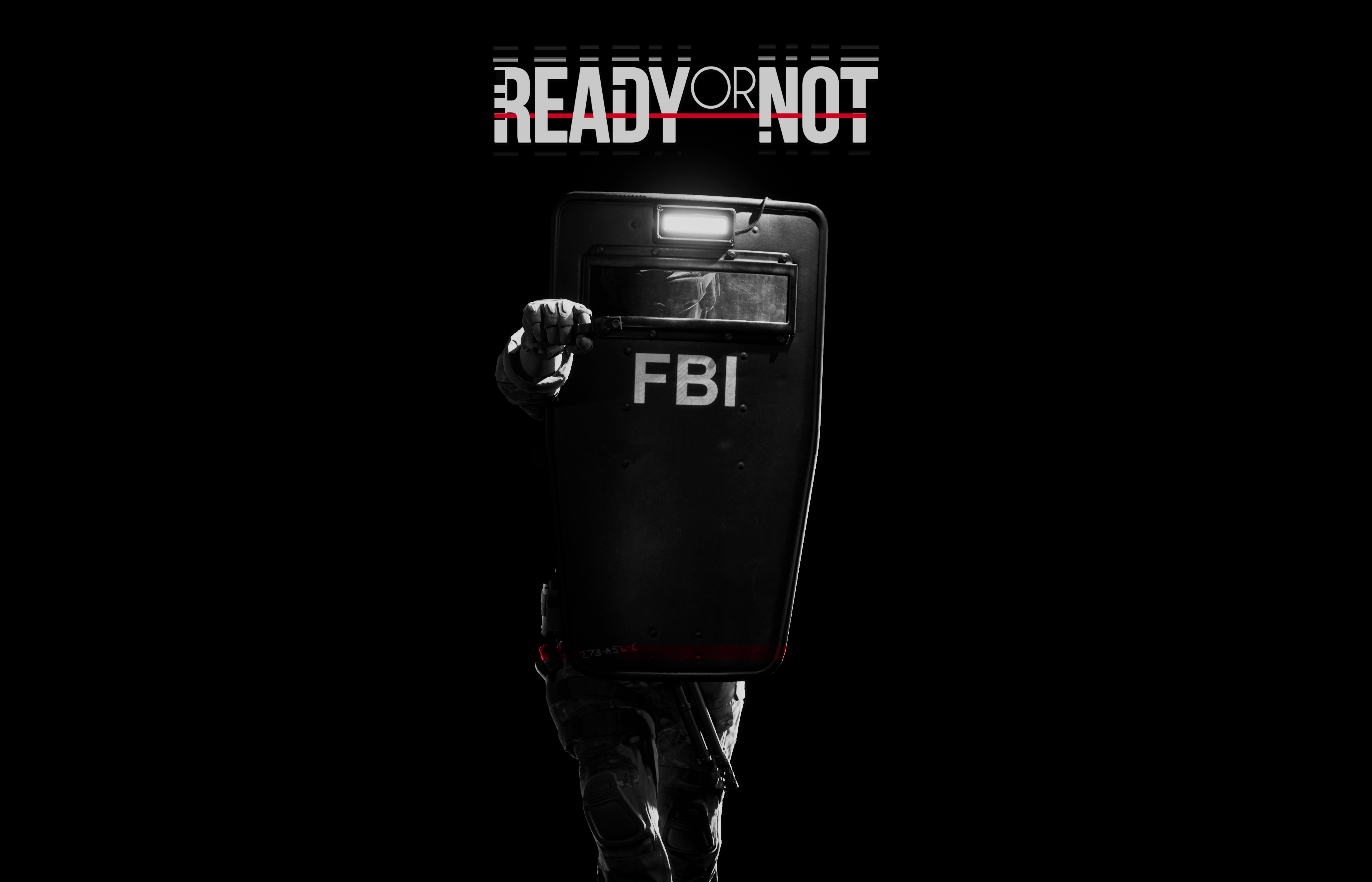 Ready or Not FBI Shield 4K HD Wallpaper